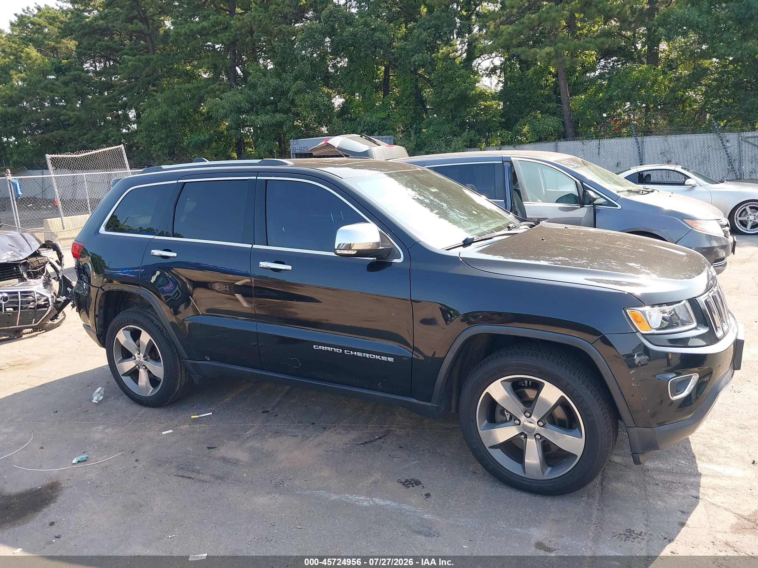 2014 Jeep Grand Cherokee Limited Black vin: 1C4RJFBT3EC232922