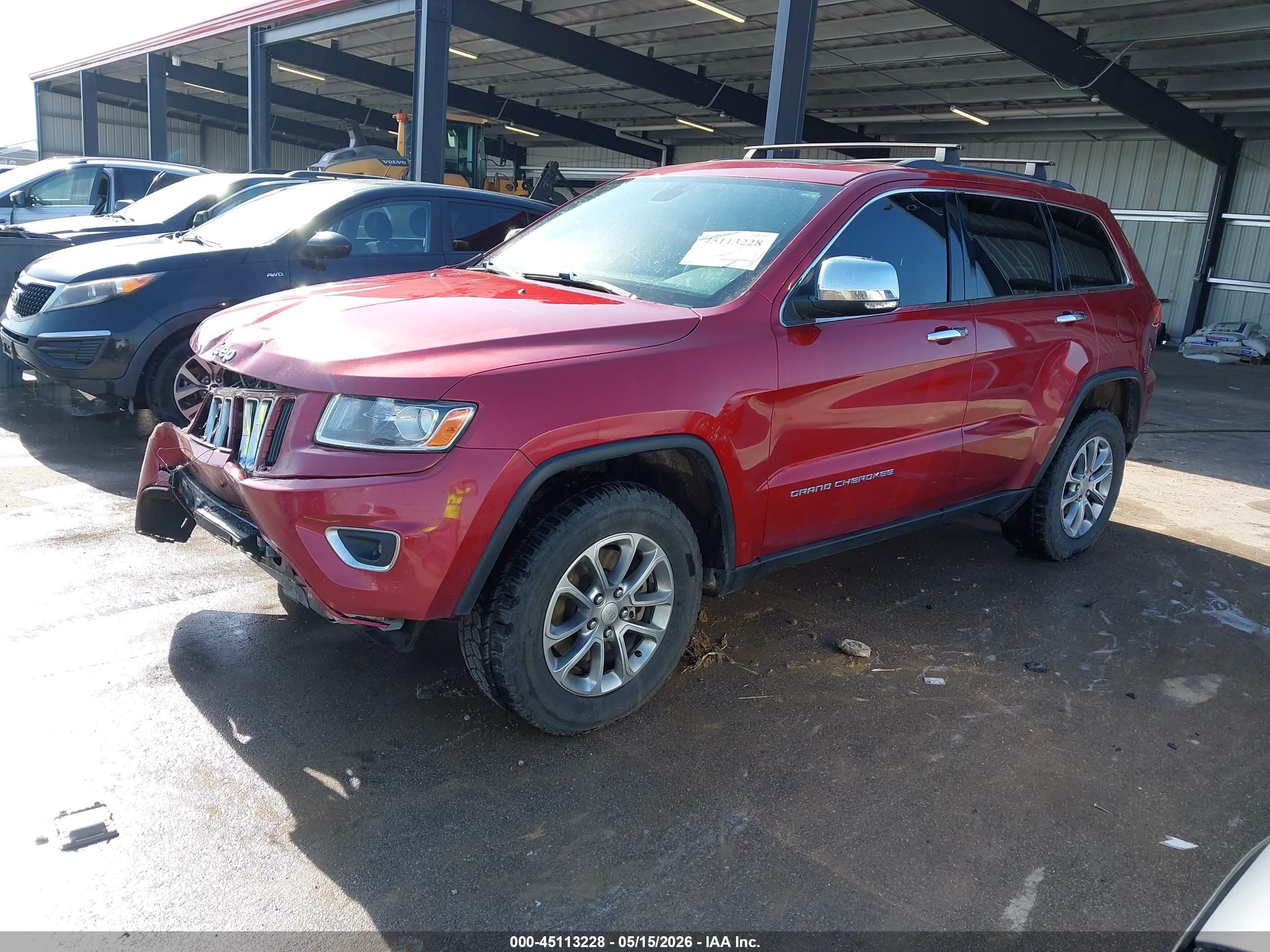 2014 Jeep Grand Cherokee Limited Red vin: 1C4RJFBT3EC240678
