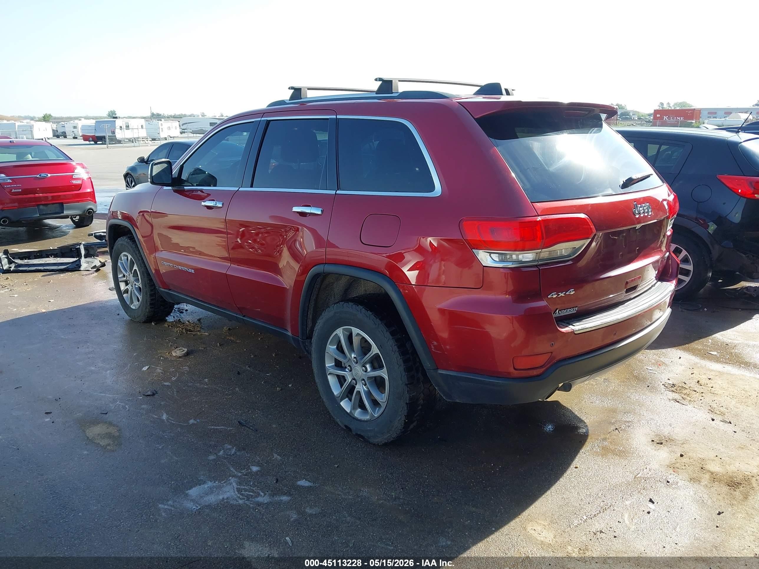 2014 Jeep Grand Cherokee Limited Red vin: 1C4RJFBT3EC240678