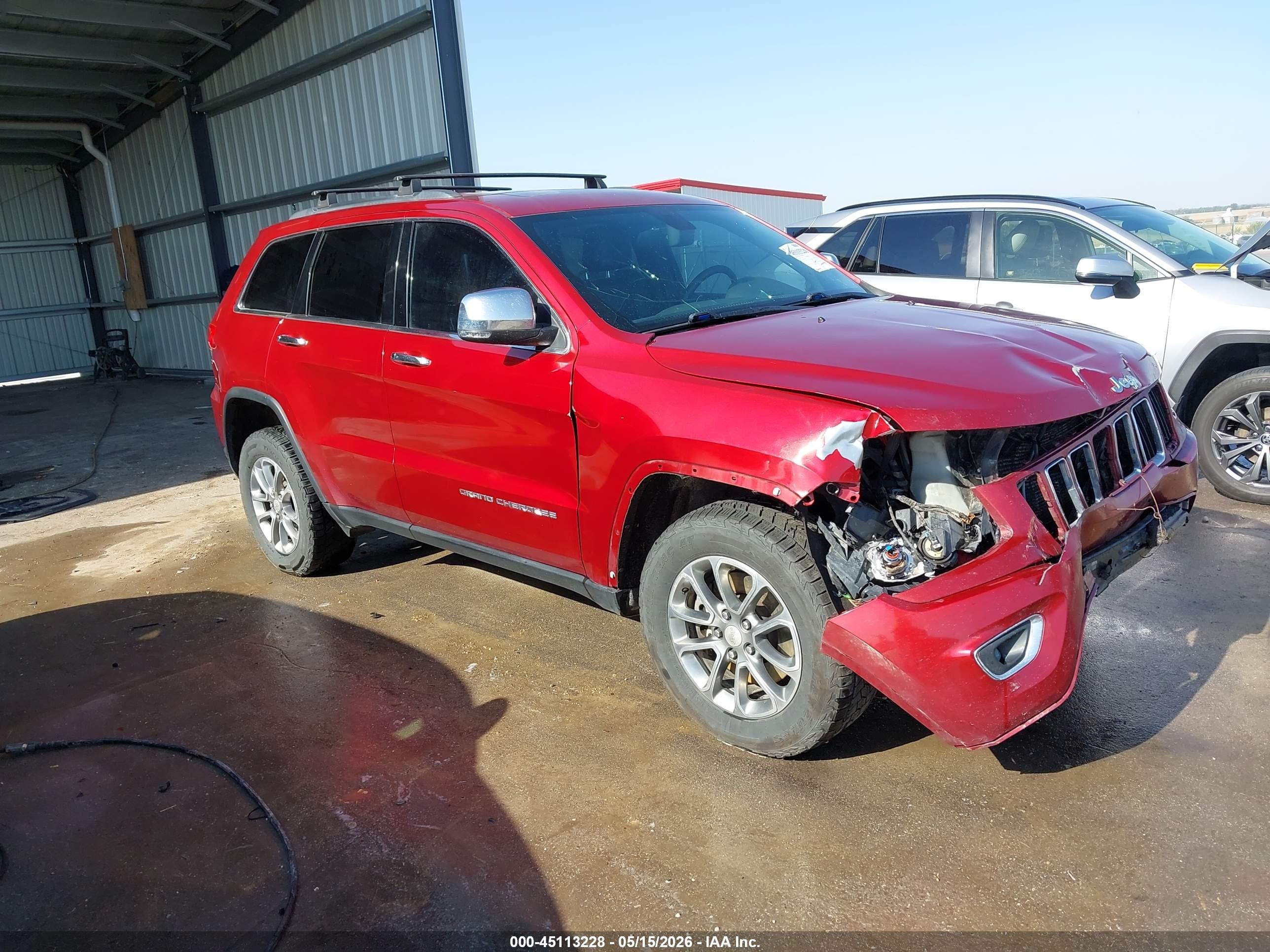 2014 Jeep Grand Cherokee Limited Red vin: 1C4RJFBT3EC240678