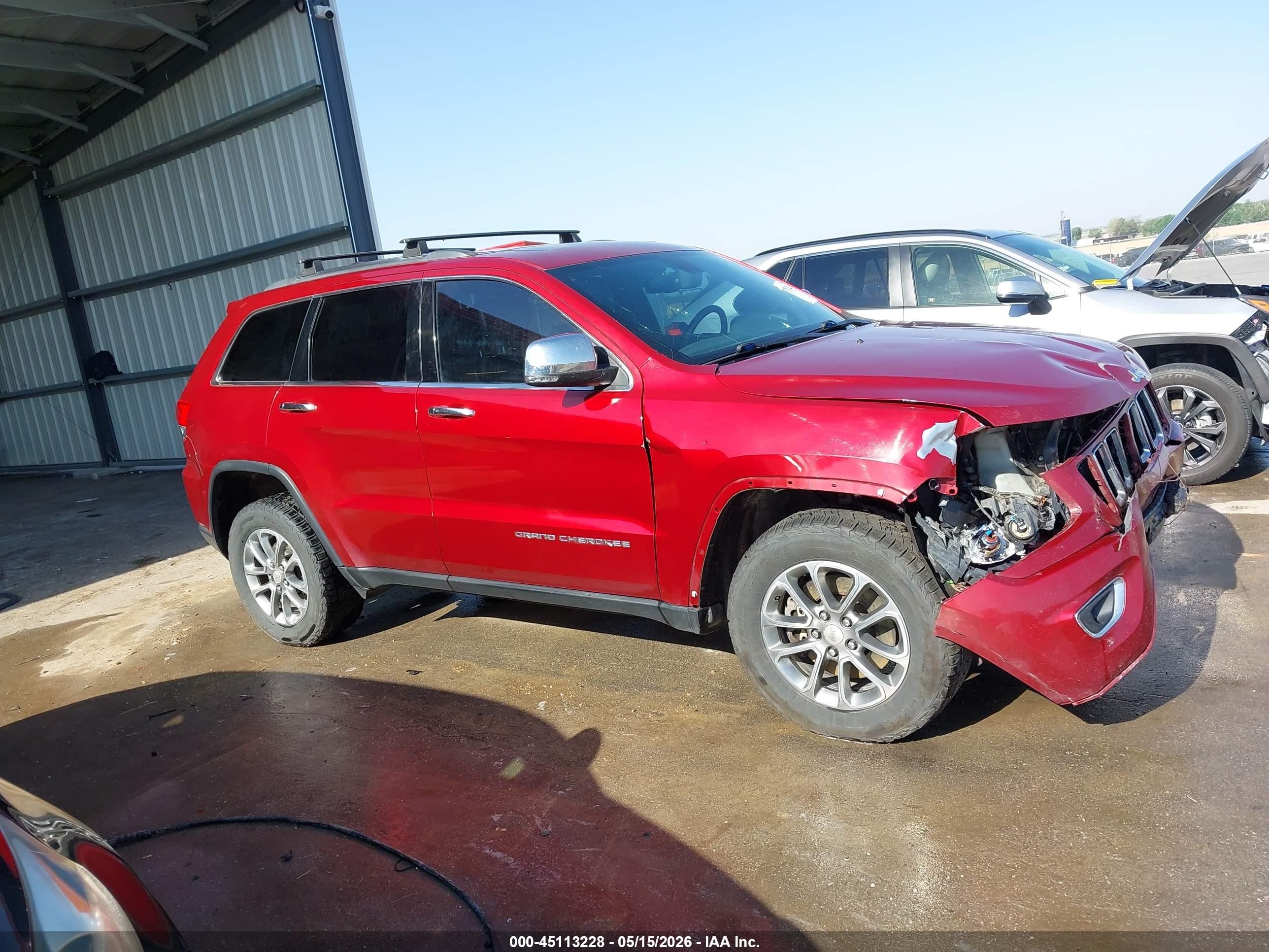 2014 Jeep Grand Cherokee Limited Red vin: 1C4RJFBT3EC240678