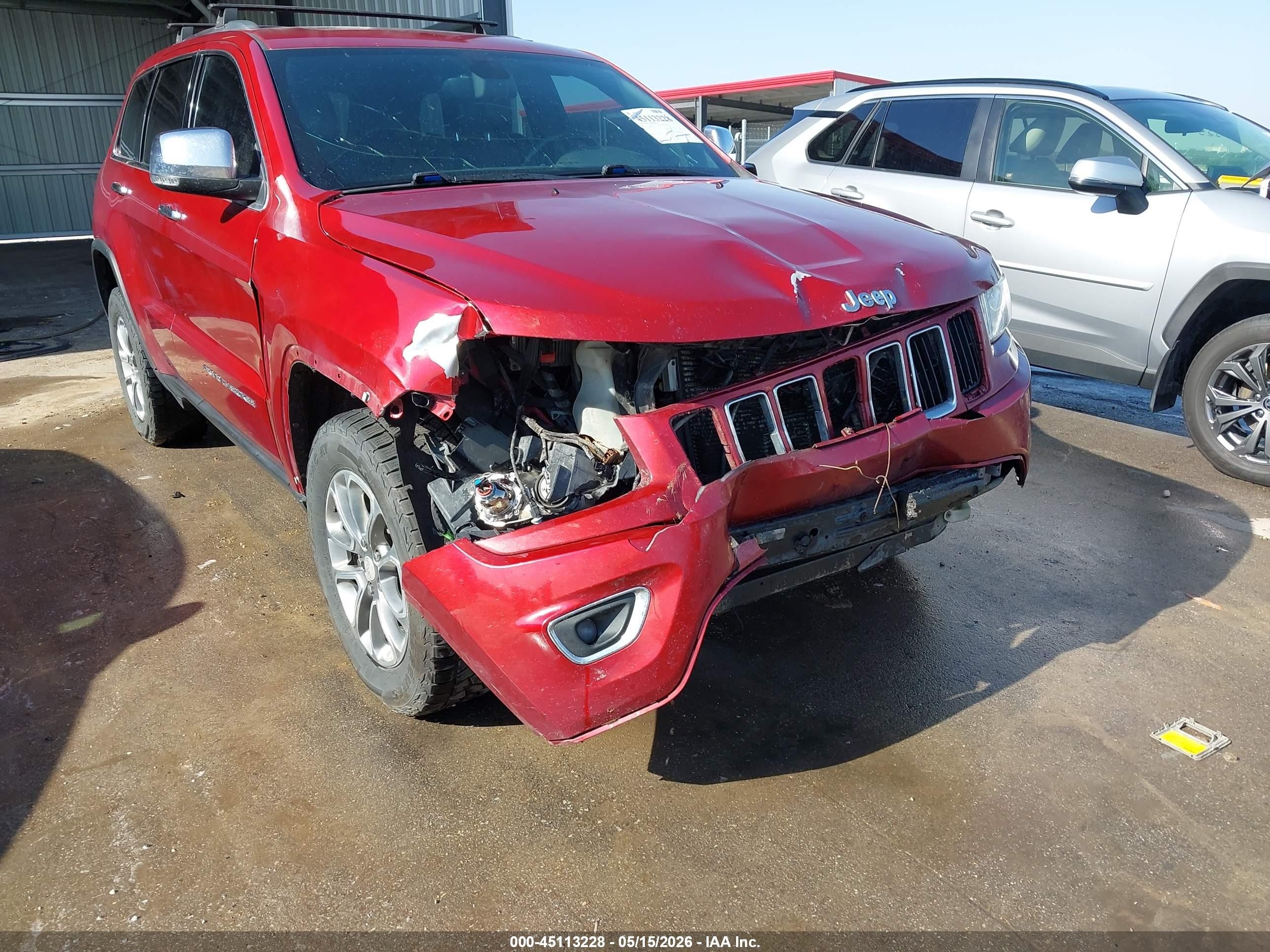 2014 Jeep Grand Cherokee Limited Red vin: 1C4RJFBT3EC240678