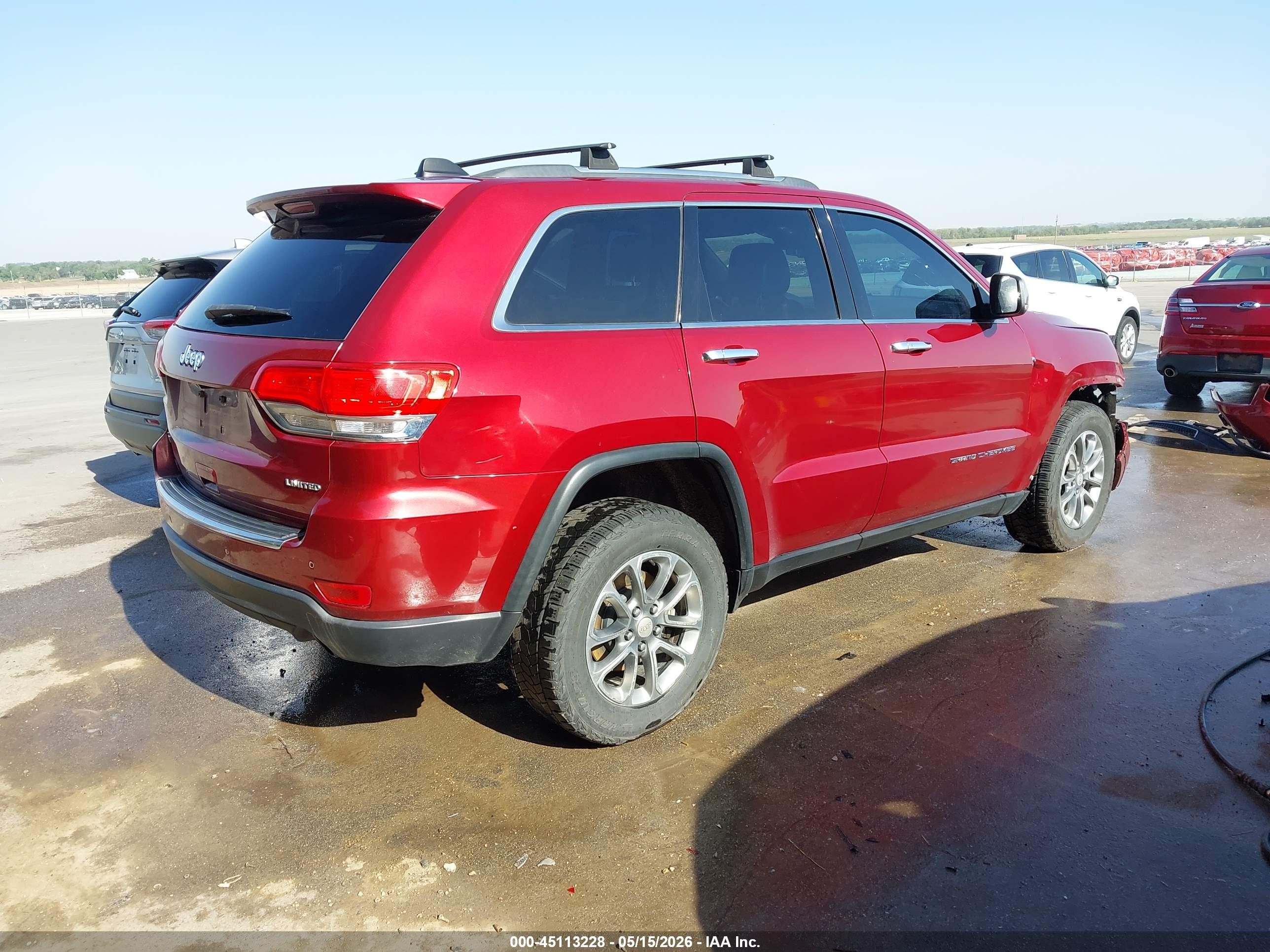 2014 Jeep Grand Cherokee Limited Red vin: 1C4RJFBT3EC240678