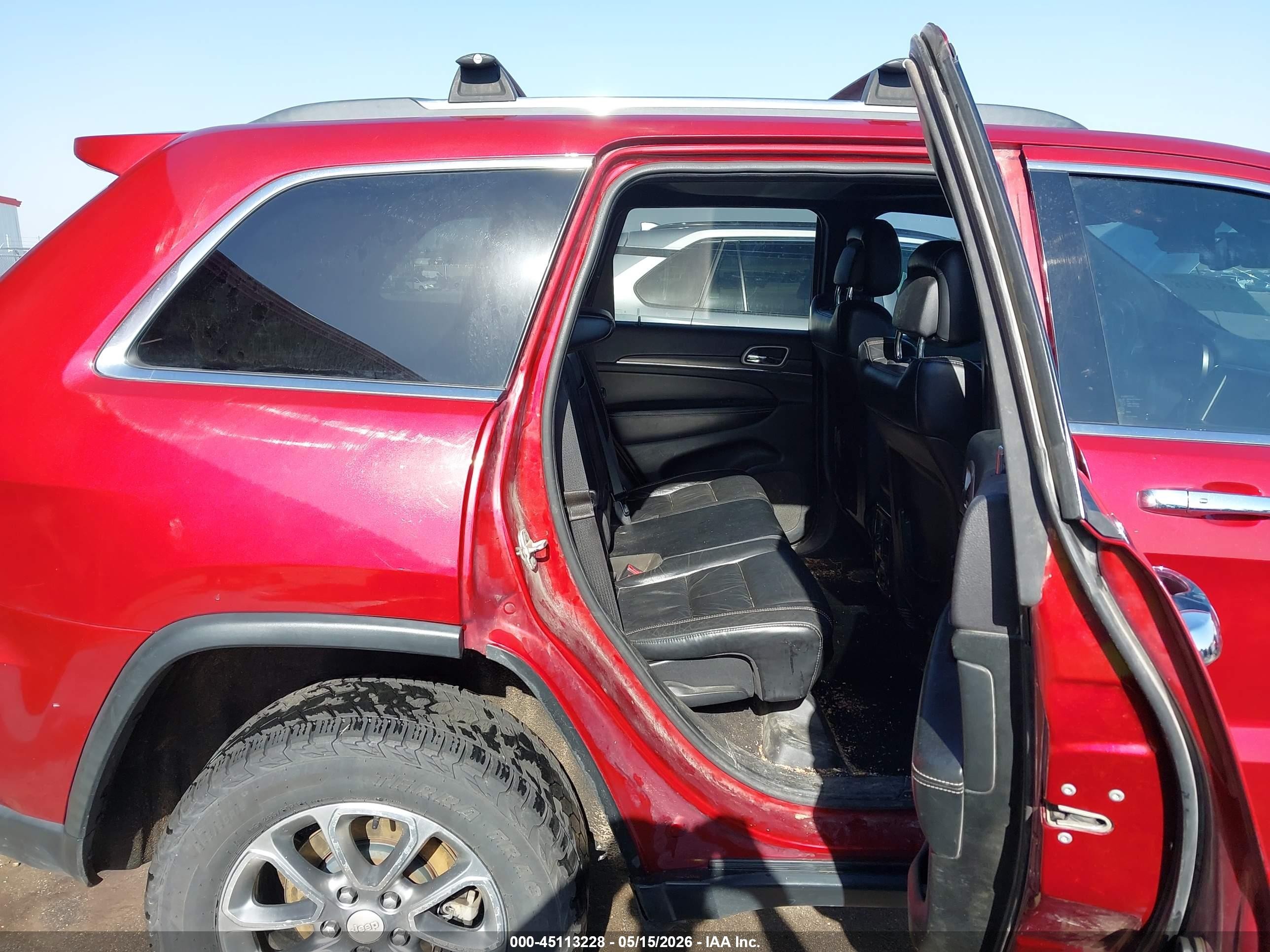 2014 Jeep Grand Cherokee Limited Red vin: 1C4RJFBT3EC240678
