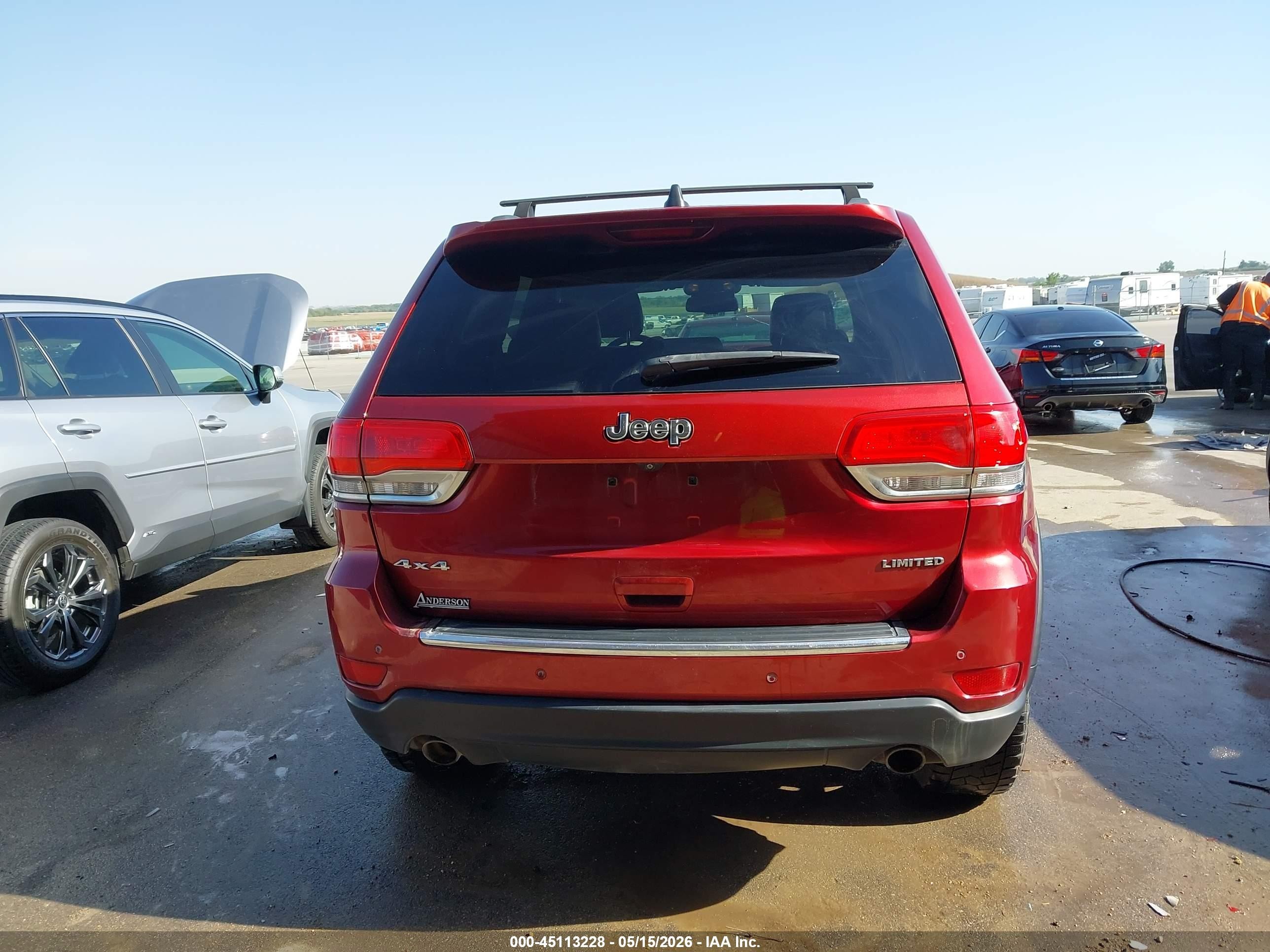 2014 Jeep Grand Cherokee Limited Red vin: 1C4RJFBT3EC240678