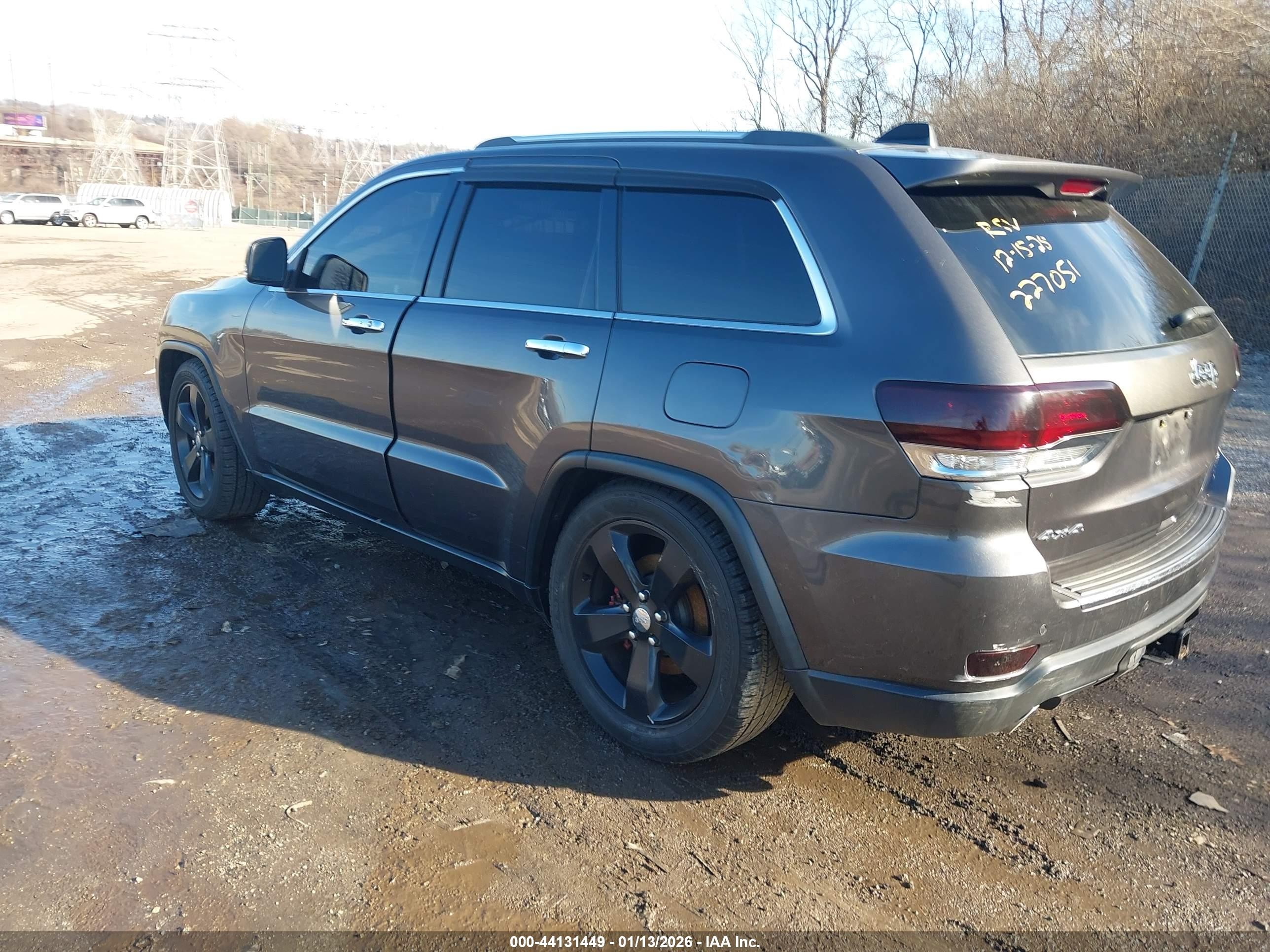 2014 Jeep Grand Cherokee Limited Gray vin: 1C4RJFBT4EC227051