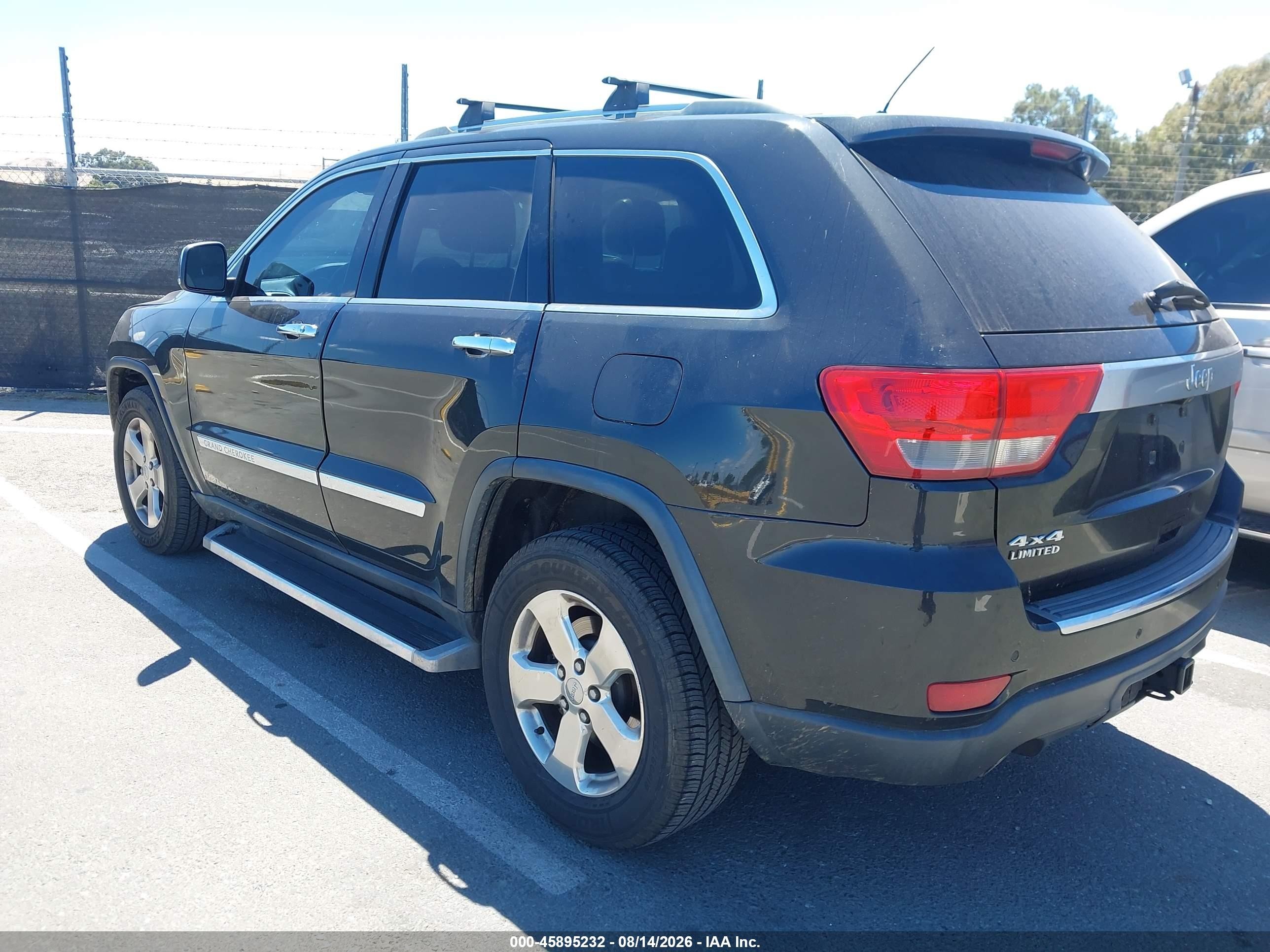 2012 Jeep Grand Cherokee Limited Черный vin: 1C4RJFBT5CC273288