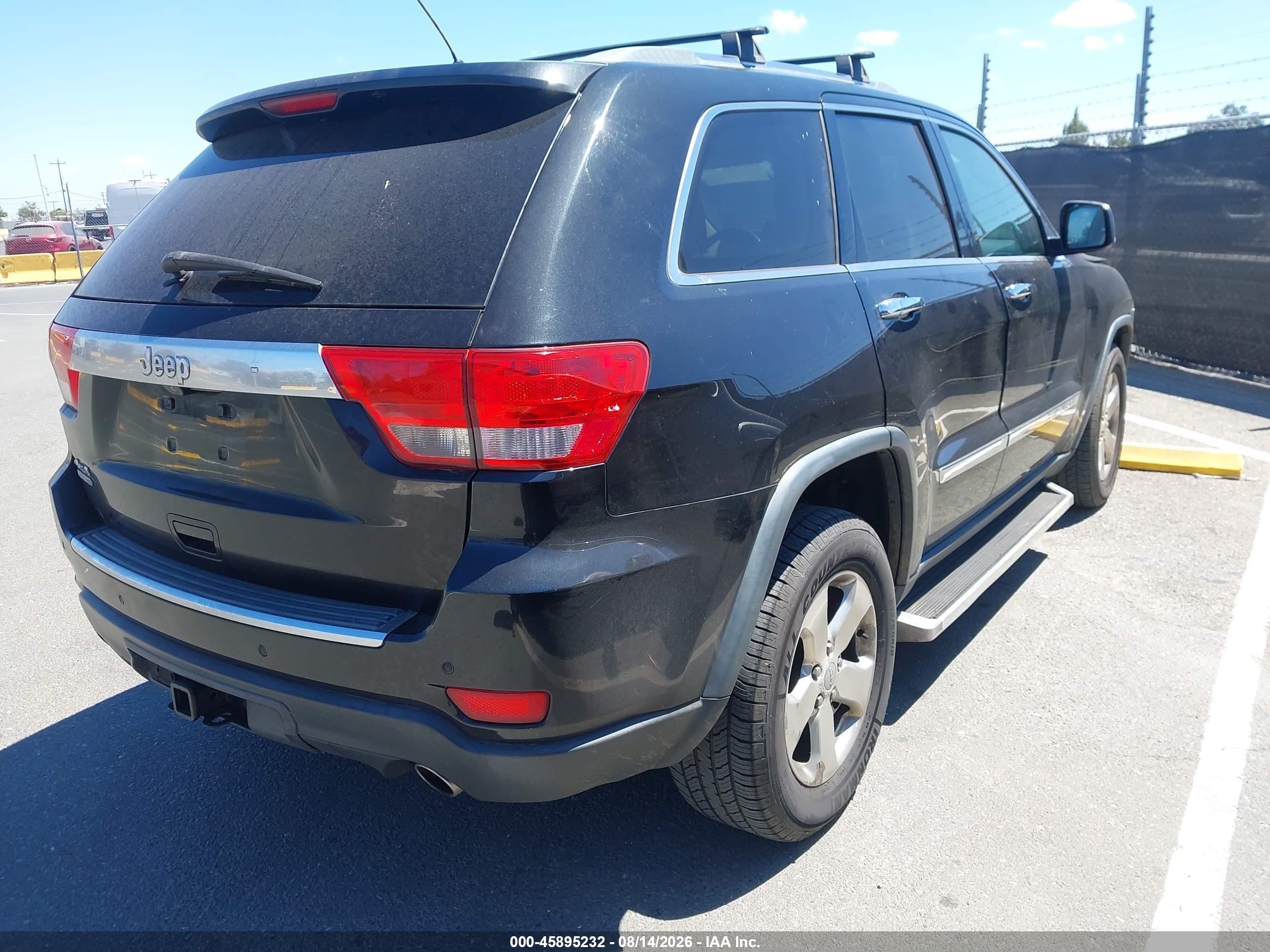 2012 Jeep Grand Cherokee Limited Черный vin: 1C4RJFBT5CC273288