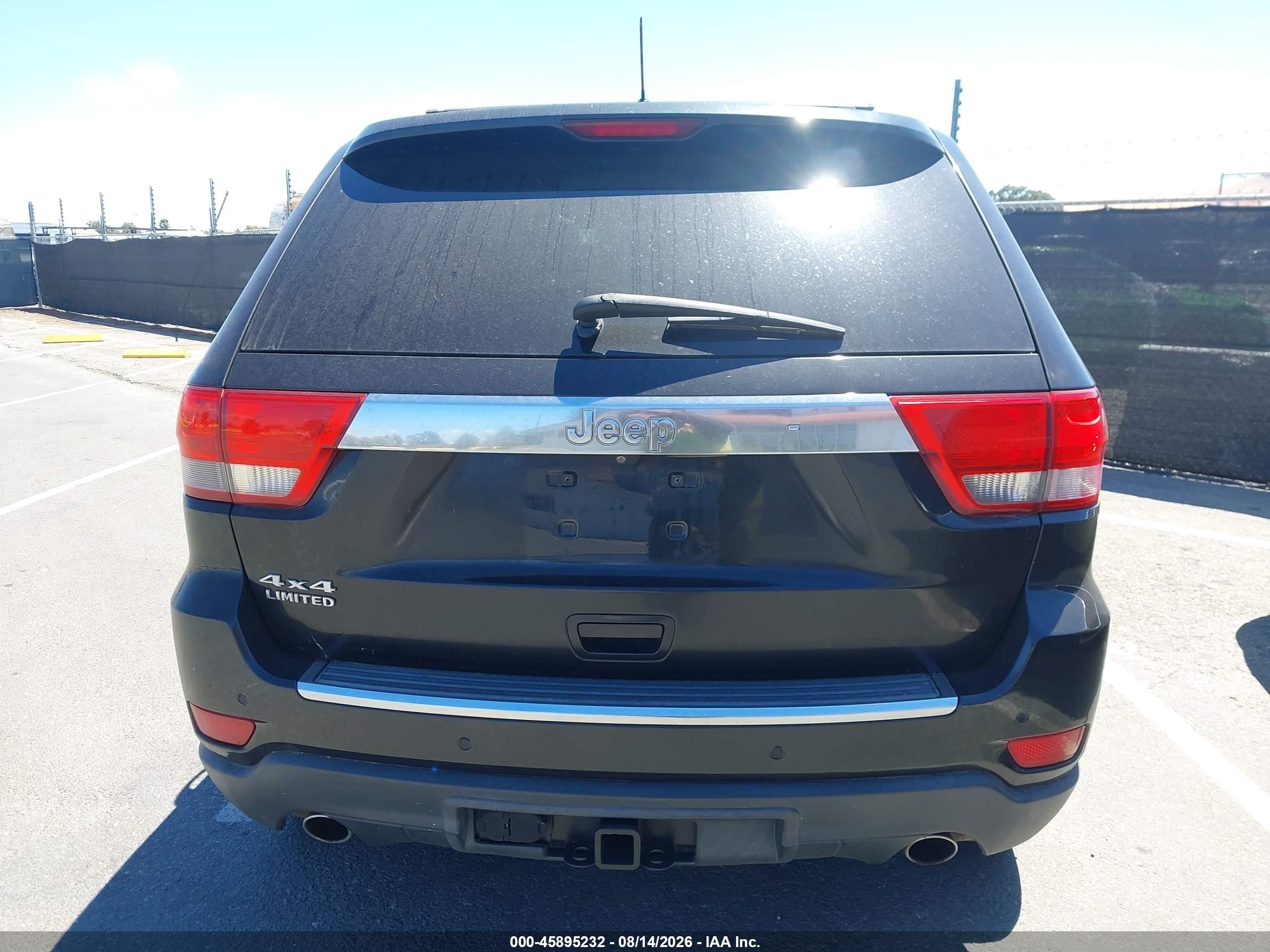 2012 Jeep Grand Cherokee Limited Черный vin: 1C4RJFBT5CC273288