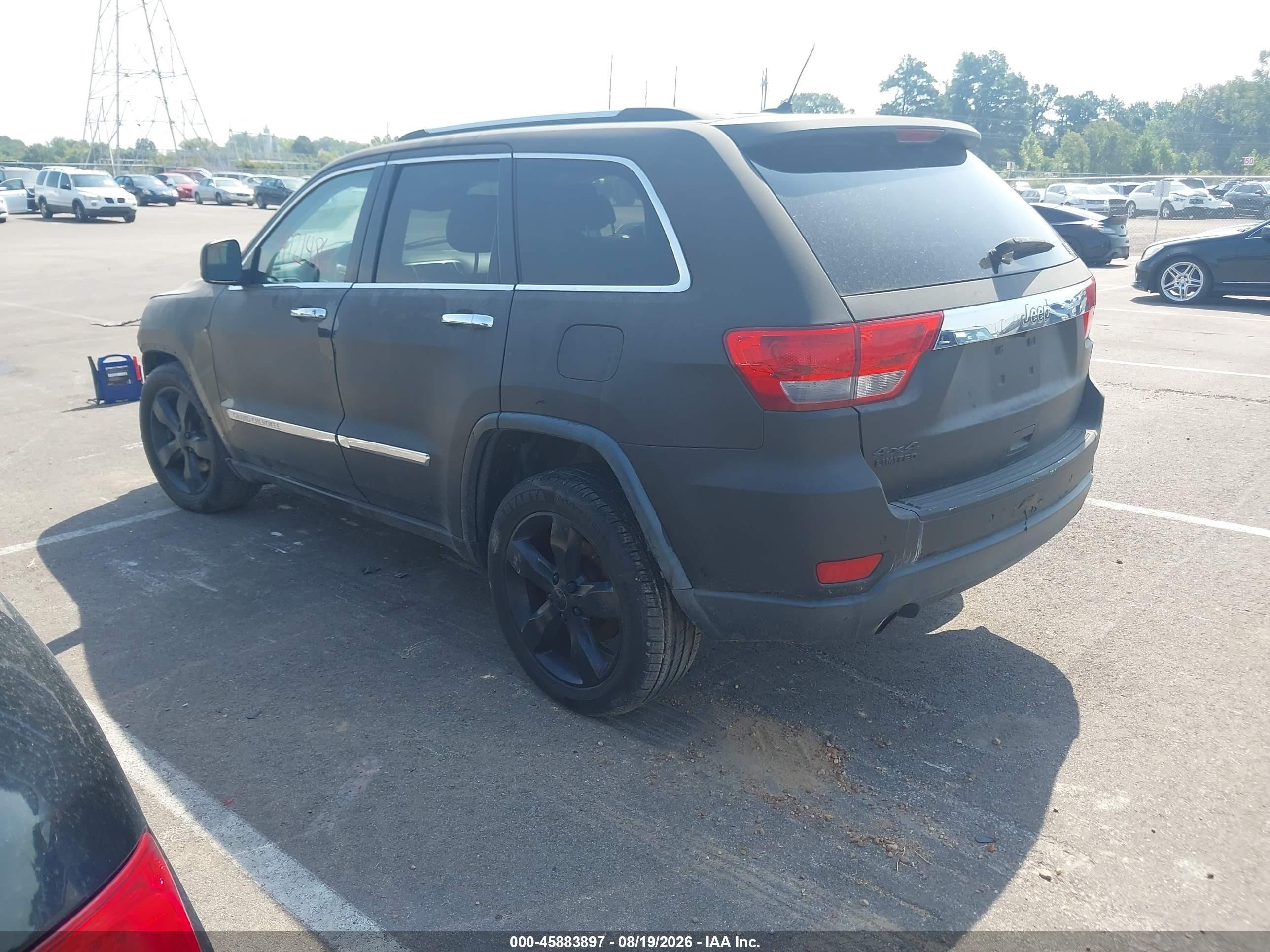 2013 Jeep Grand Cherokee Limited Черный vin: 1C4RJFBT5DC563886
