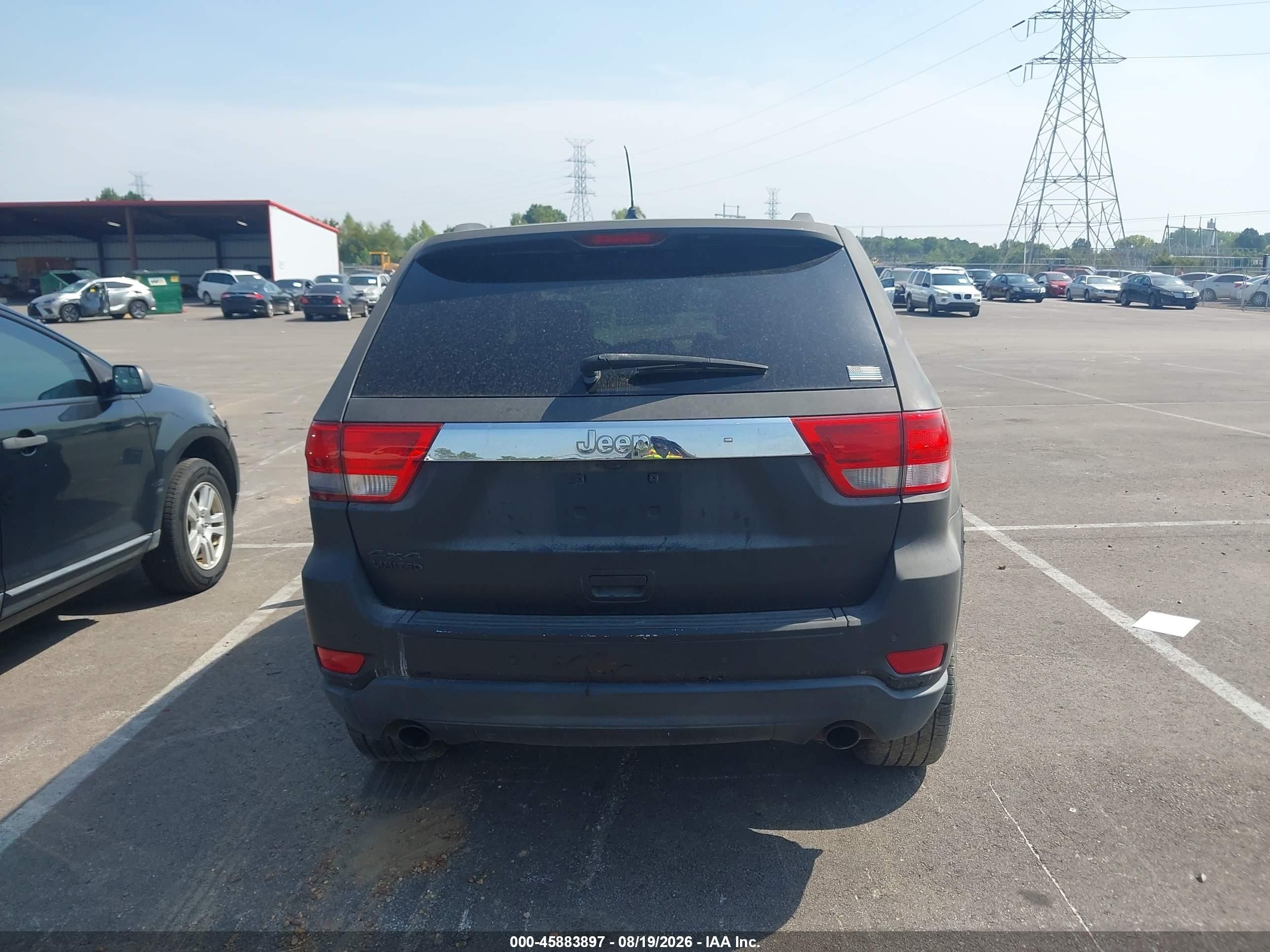 2013 Jeep Grand Cherokee Limited Черный vin: 1C4RJFBT5DC563886