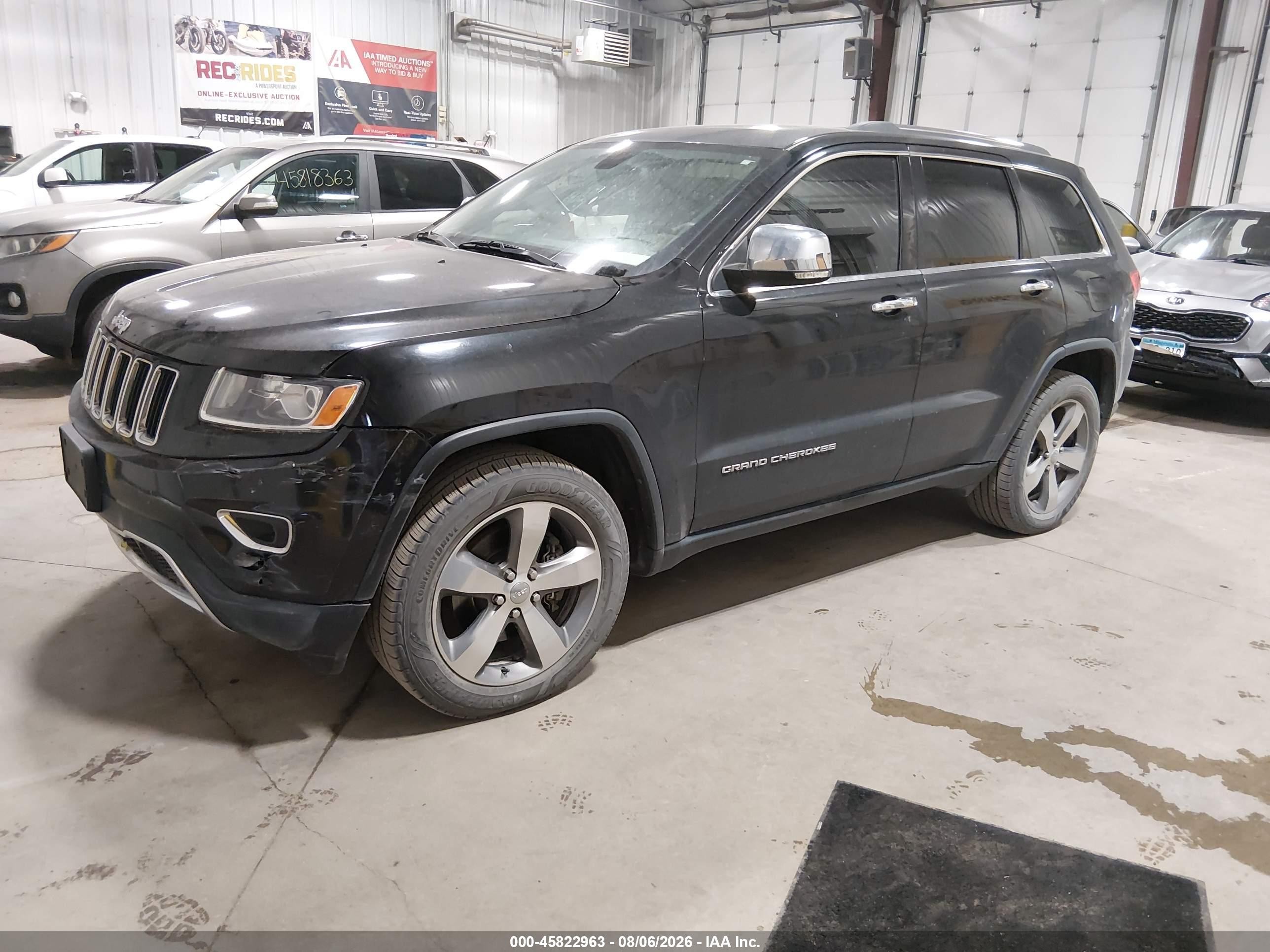 2014 Jeep Grand Cherokee Limited Black vin: 1C4RJFBT5EC108540