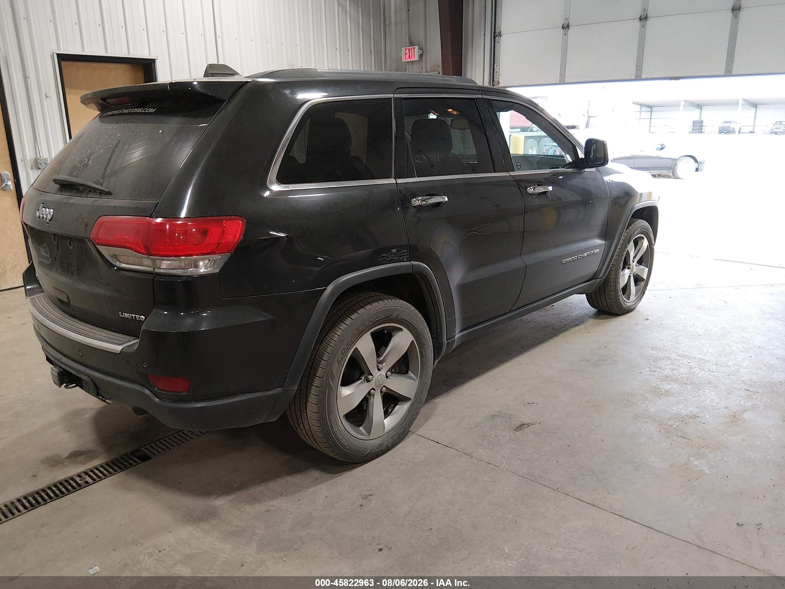 2014 Jeep Grand Cherokee Limited Black vin: 1C4RJFBT5EC108540