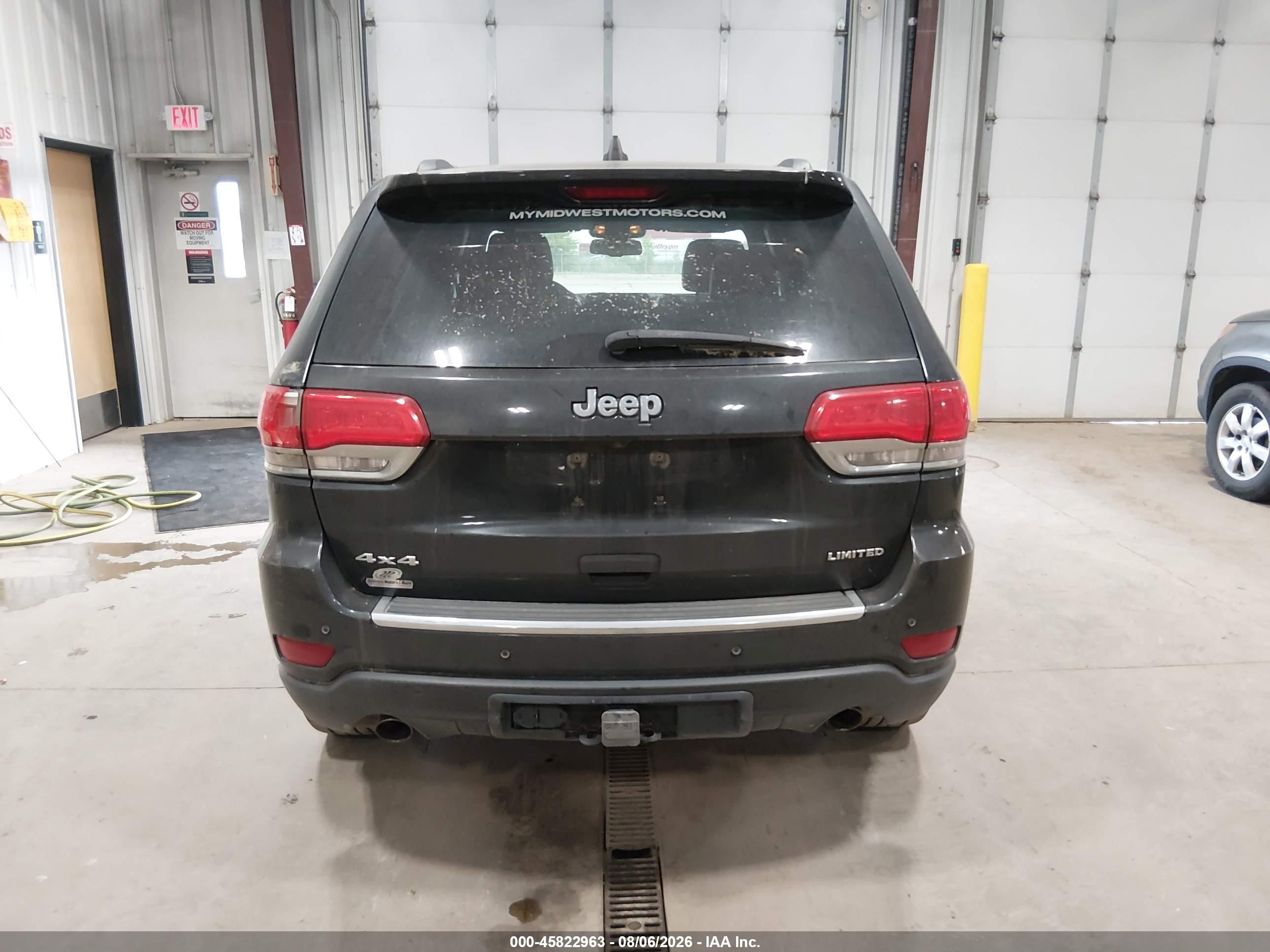 2014 Jeep Grand Cherokee Limited Black vin: 1C4RJFBT5EC108540