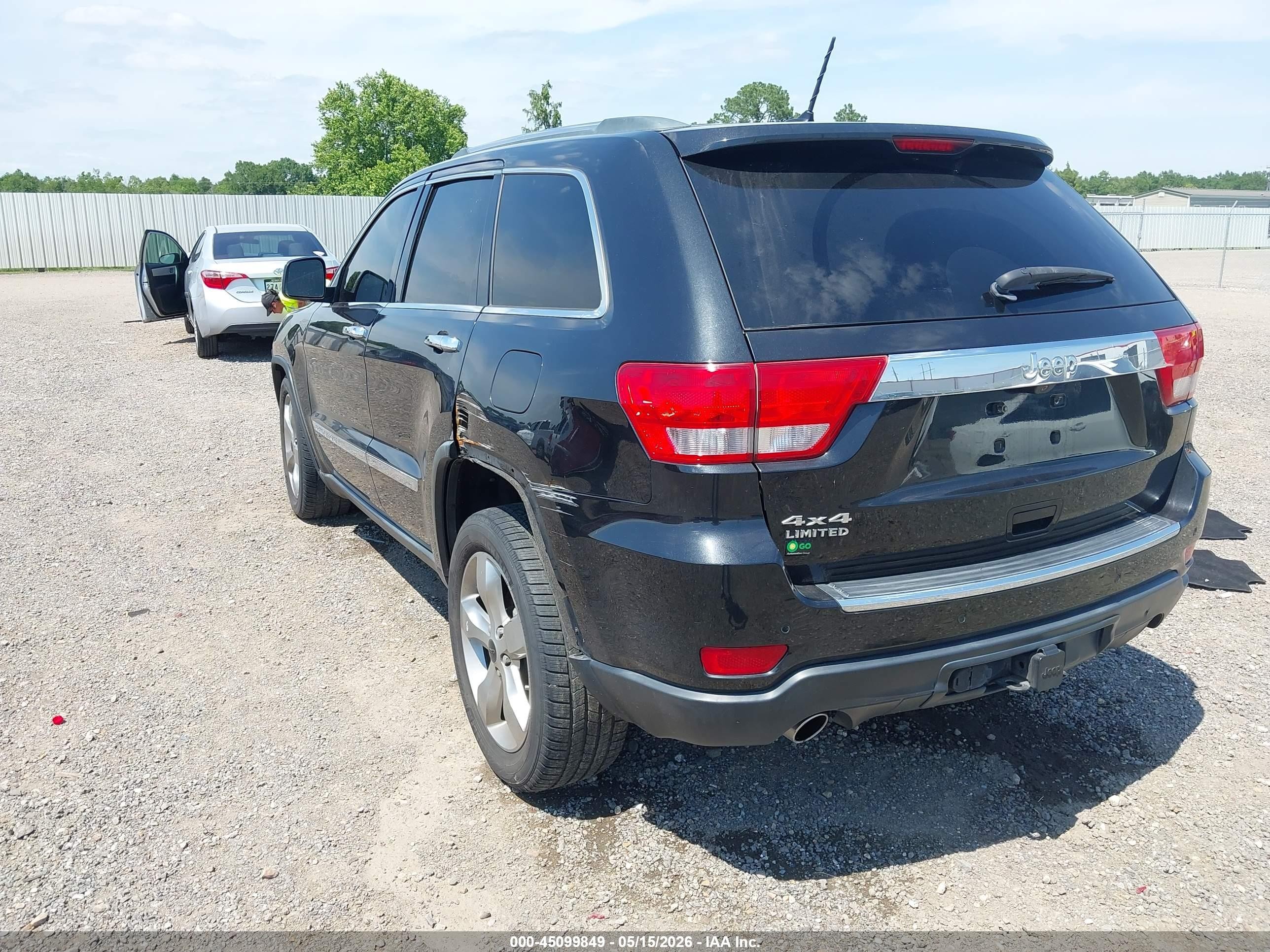 2013 Jeep Grand Cherokee Limited Black vin: 1C4RJFBT6DC641690