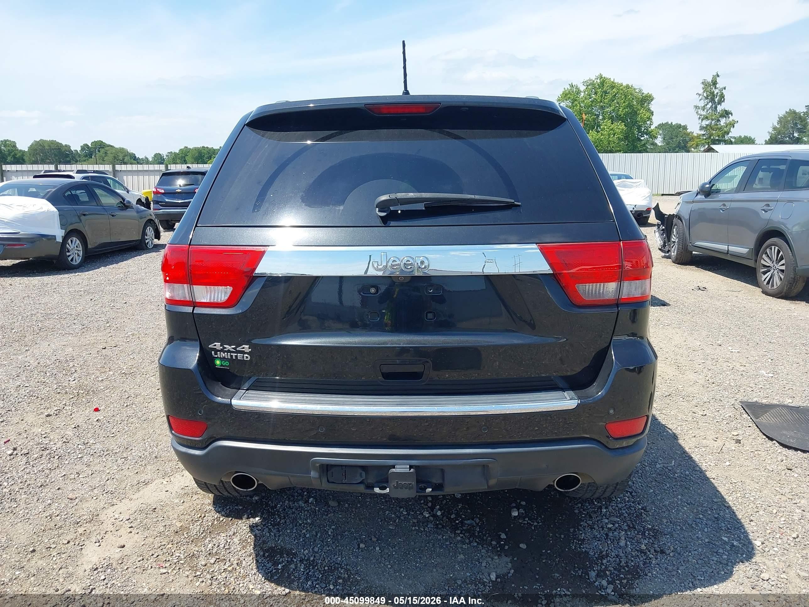 2013 Jeep Grand Cherokee Limited Black vin: 1C4RJFBT6DC641690