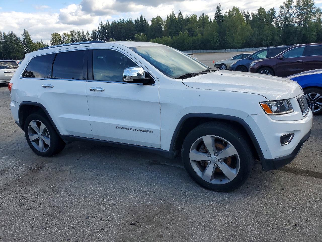 2014 Jeep Grand Cherokee Limited White vin: 1C4RJFBT6EC255028