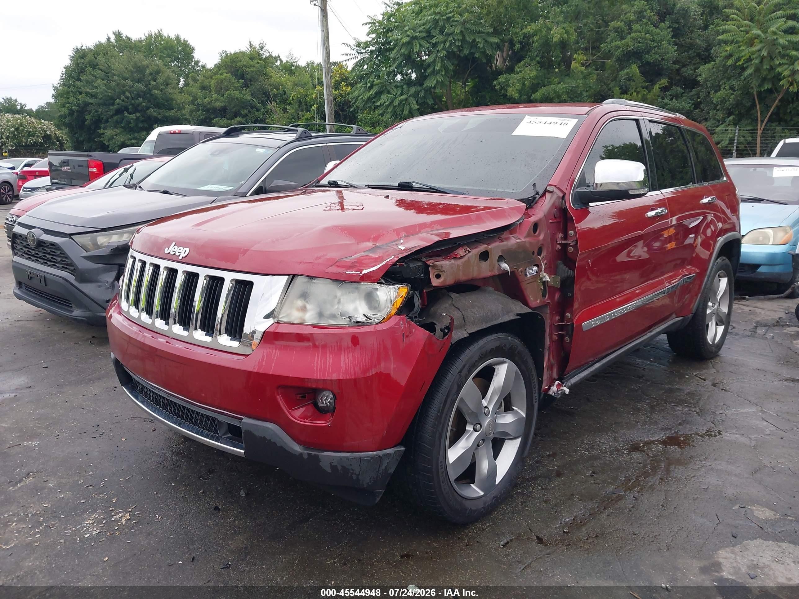 2012 Jeep Grand Cherokee Limited Red vin: 1C4RJFBT7CC166162