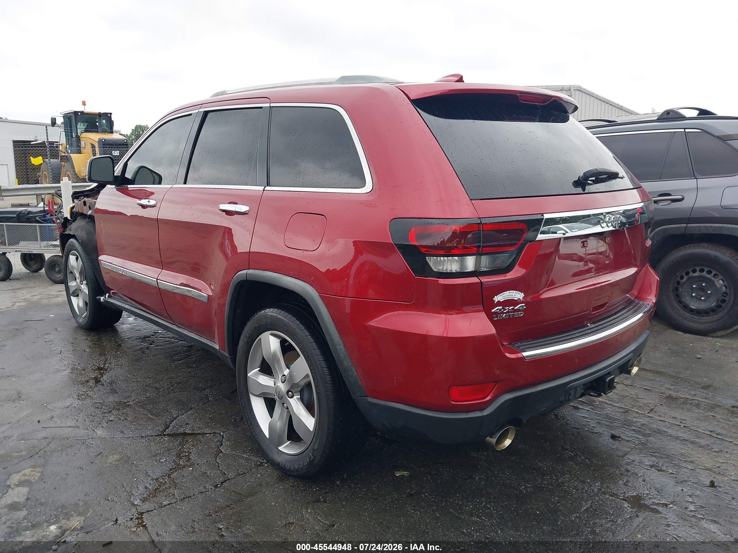2012 Jeep Grand Cherokee Limited Red vin: 1C4RJFBT7CC166162