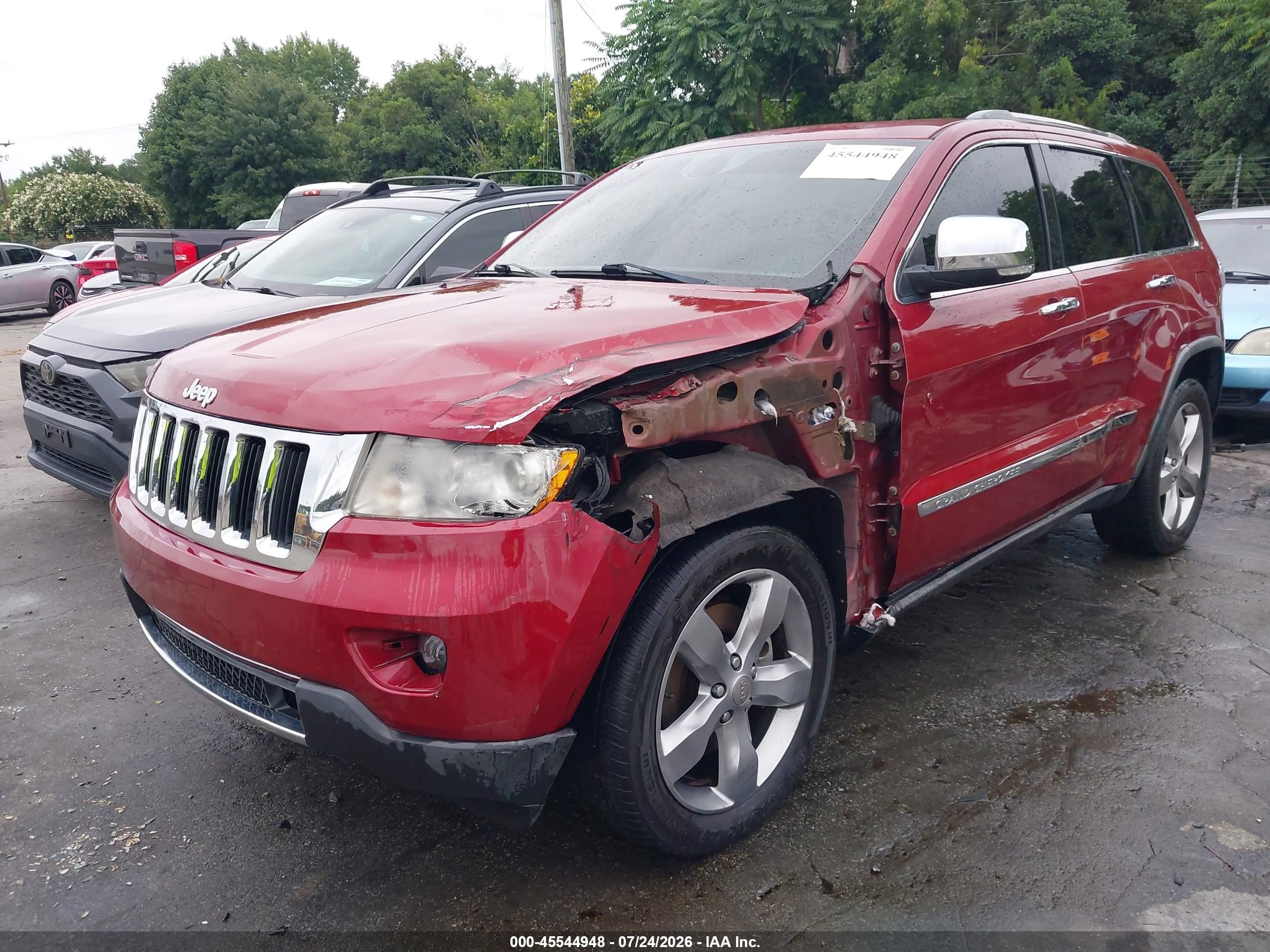 2012 Jeep Grand Cherokee Limited Red vin: 1C4RJFBT7CC166162