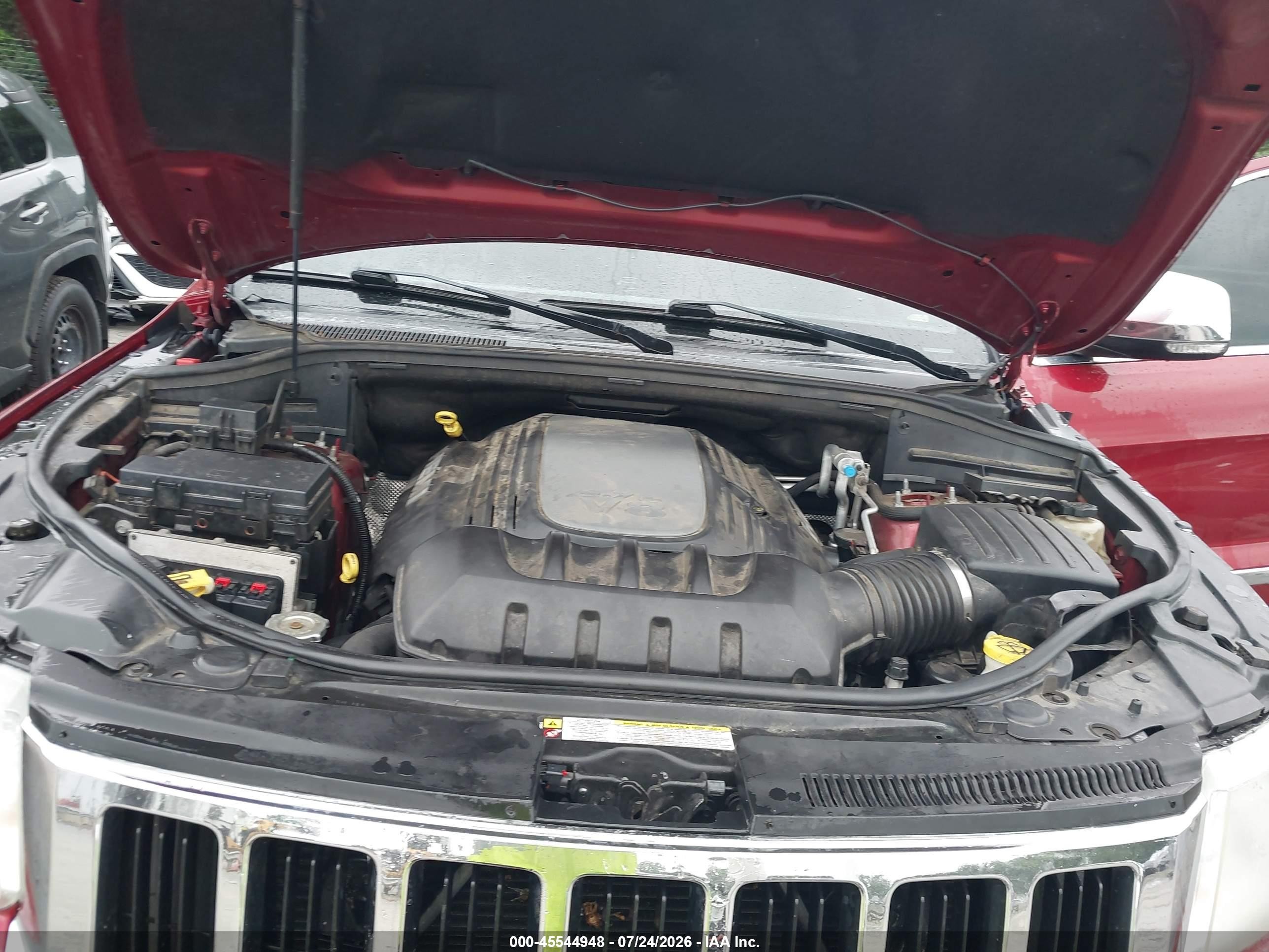 2012 Jeep Grand Cherokee Limited Red vin: 1C4RJFBT7CC166162