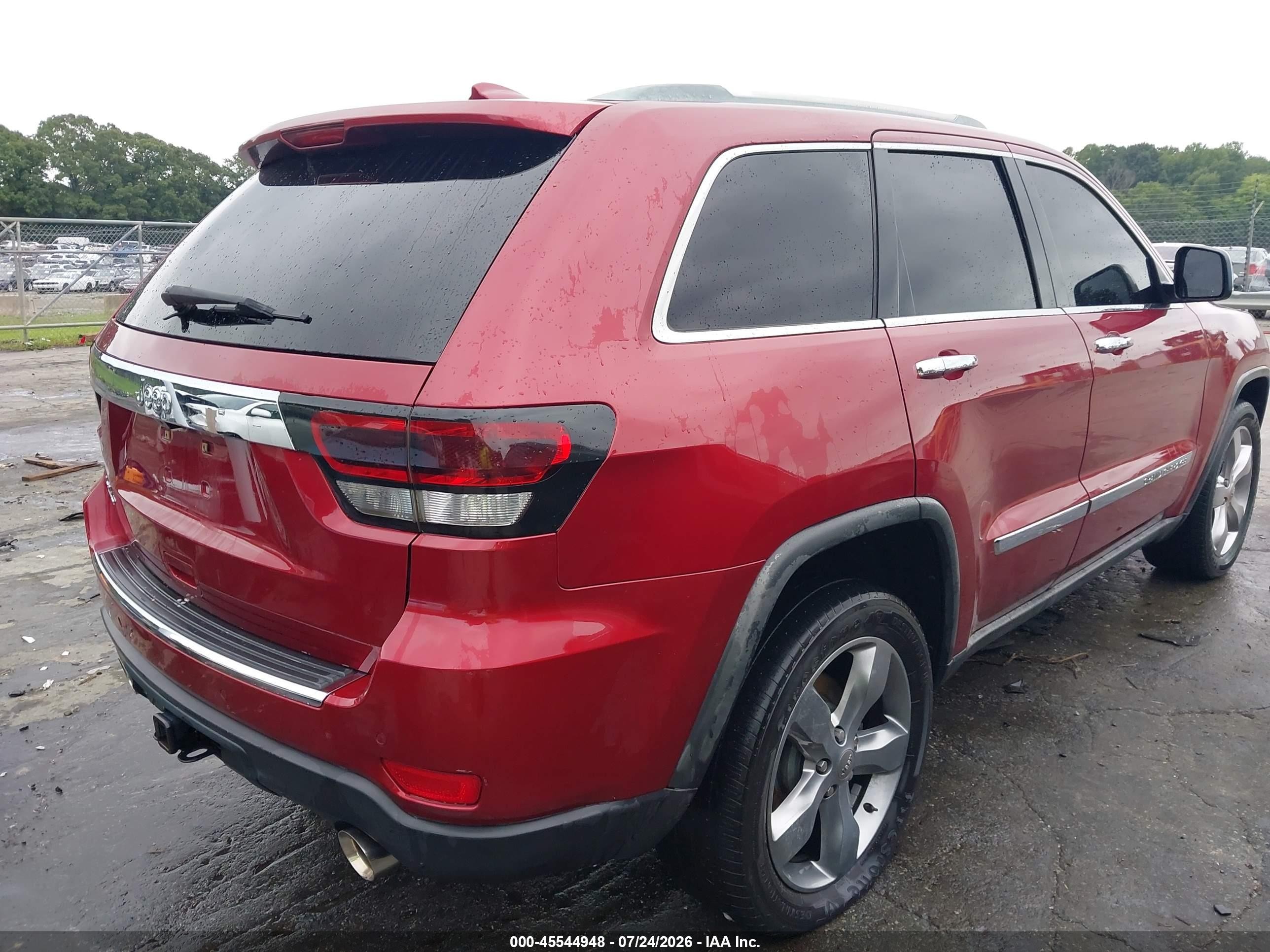 2012 Jeep Grand Cherokee Limited Red vin: 1C4RJFBT7CC166162