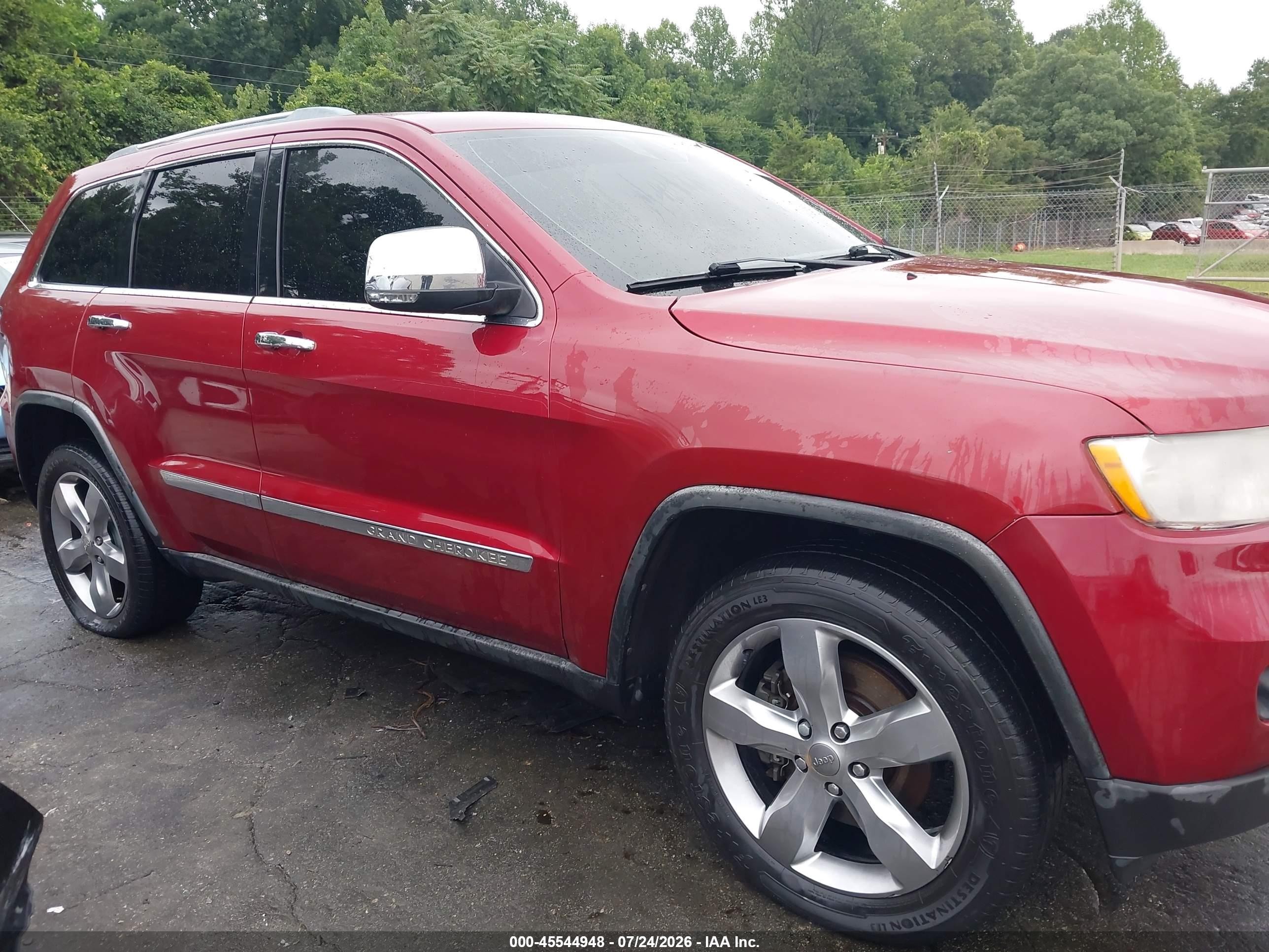 2012 Jeep Grand Cherokee Limited Red vin: 1C4RJFBT7CC166162