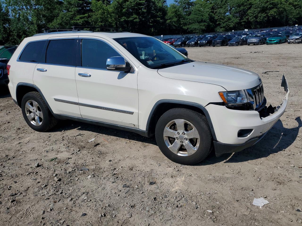 2012 Jeep Grand Cherokee Limited White vin: 1C4RJFBT7CC192969