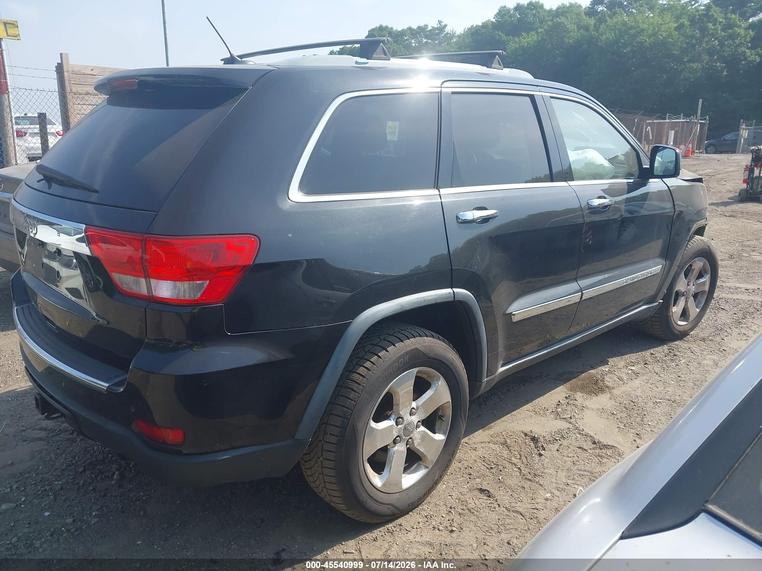 2012 Jeep Grand Cherokee Limited Black vin: 1C4RJFBT7CC204103