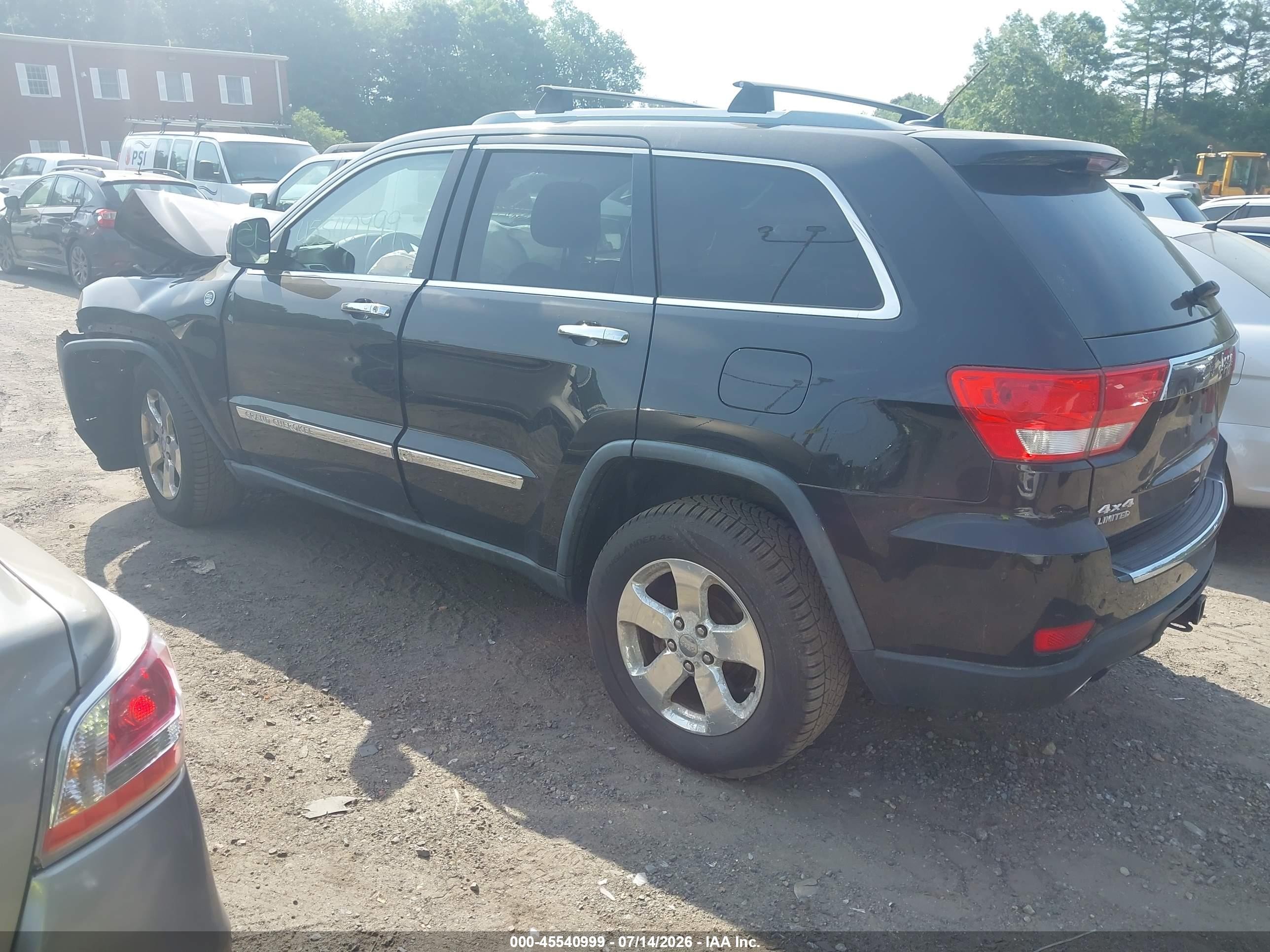 2012 Jeep Grand Cherokee Limited Black vin: 1C4RJFBT7CC204103