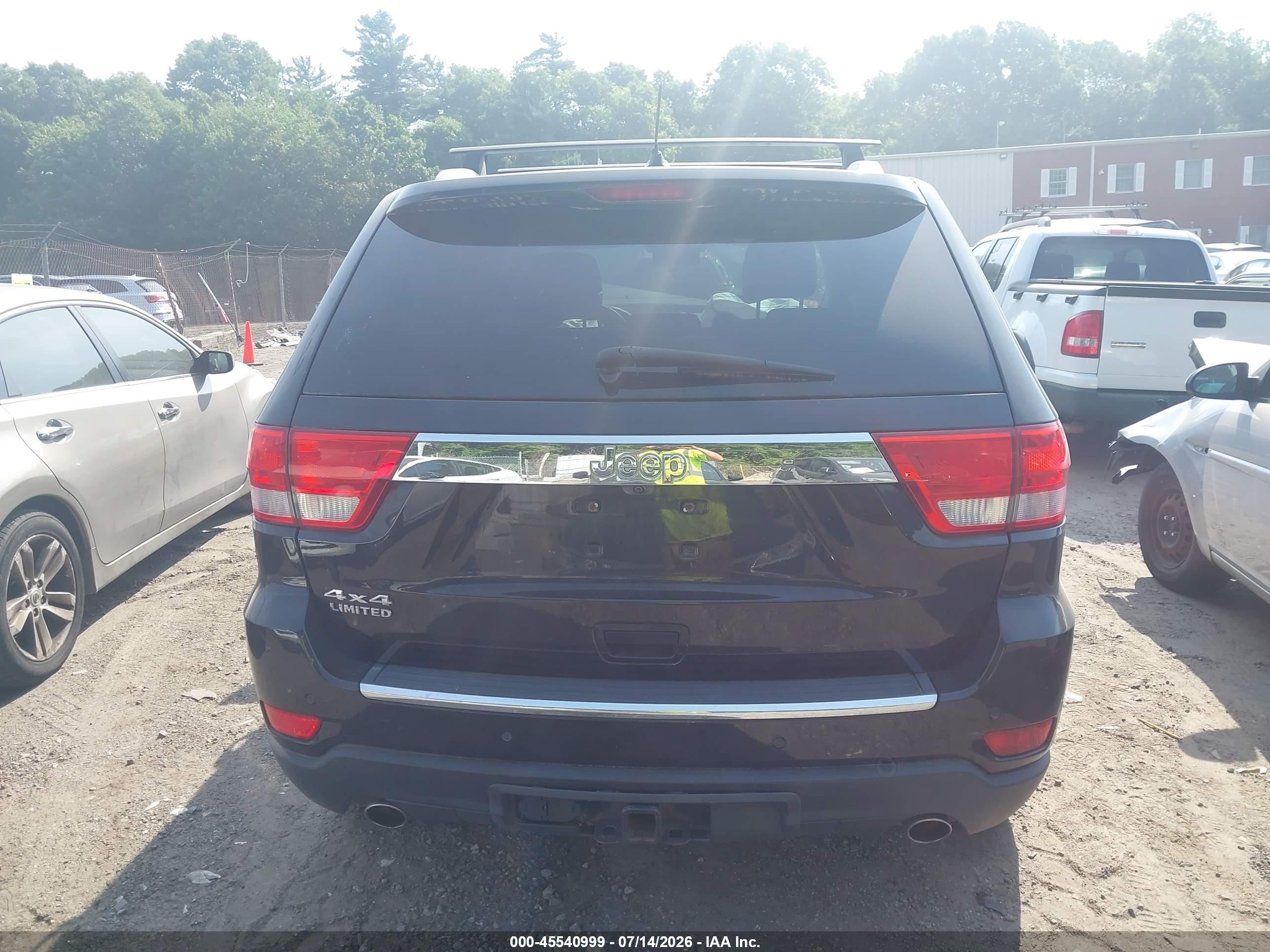 2012 Jeep Grand Cherokee Limited Black vin: 1C4RJFBT7CC204103