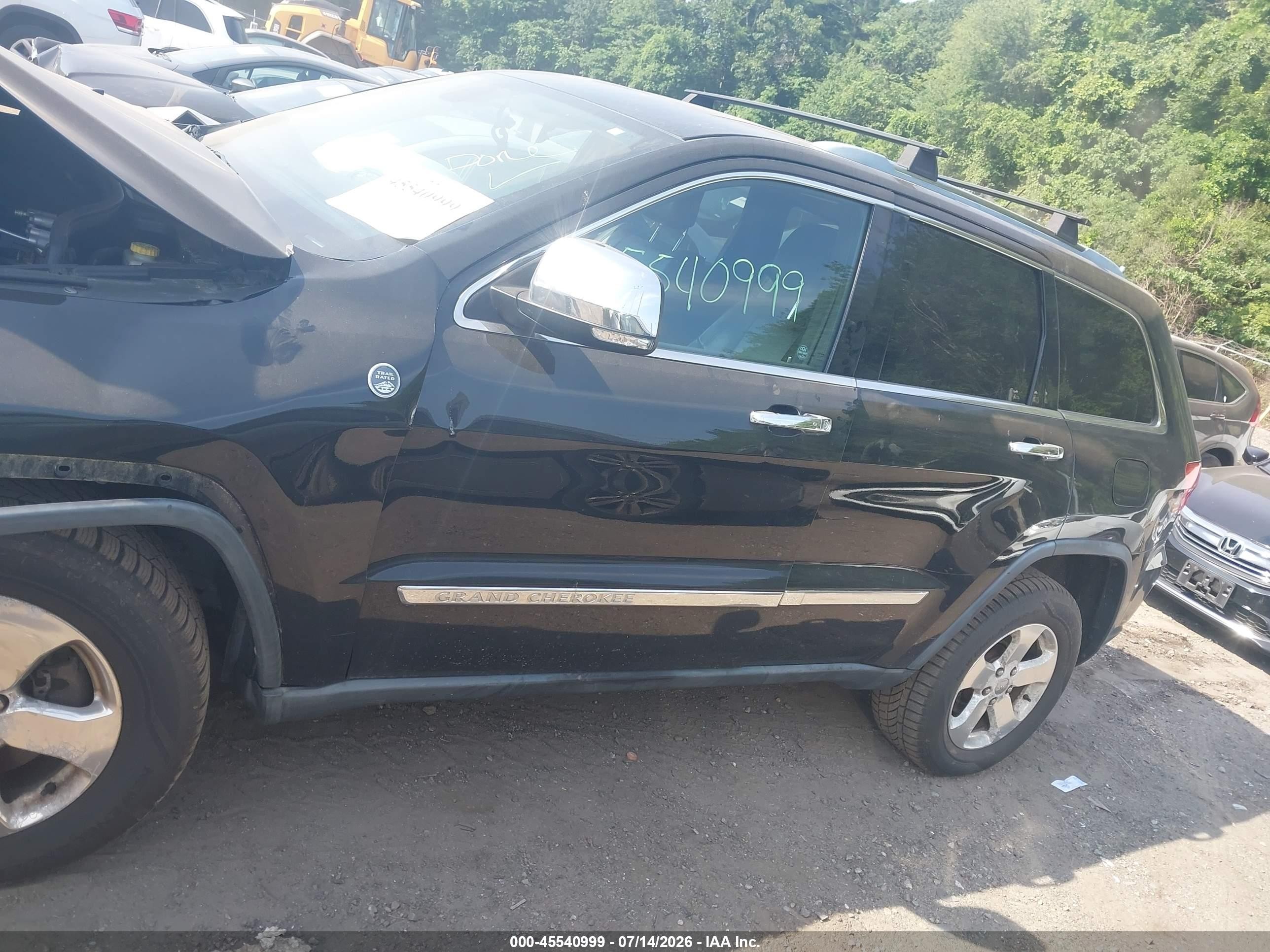 2012 Jeep Grand Cherokee Limited Black vin: 1C4RJFBT7CC204103