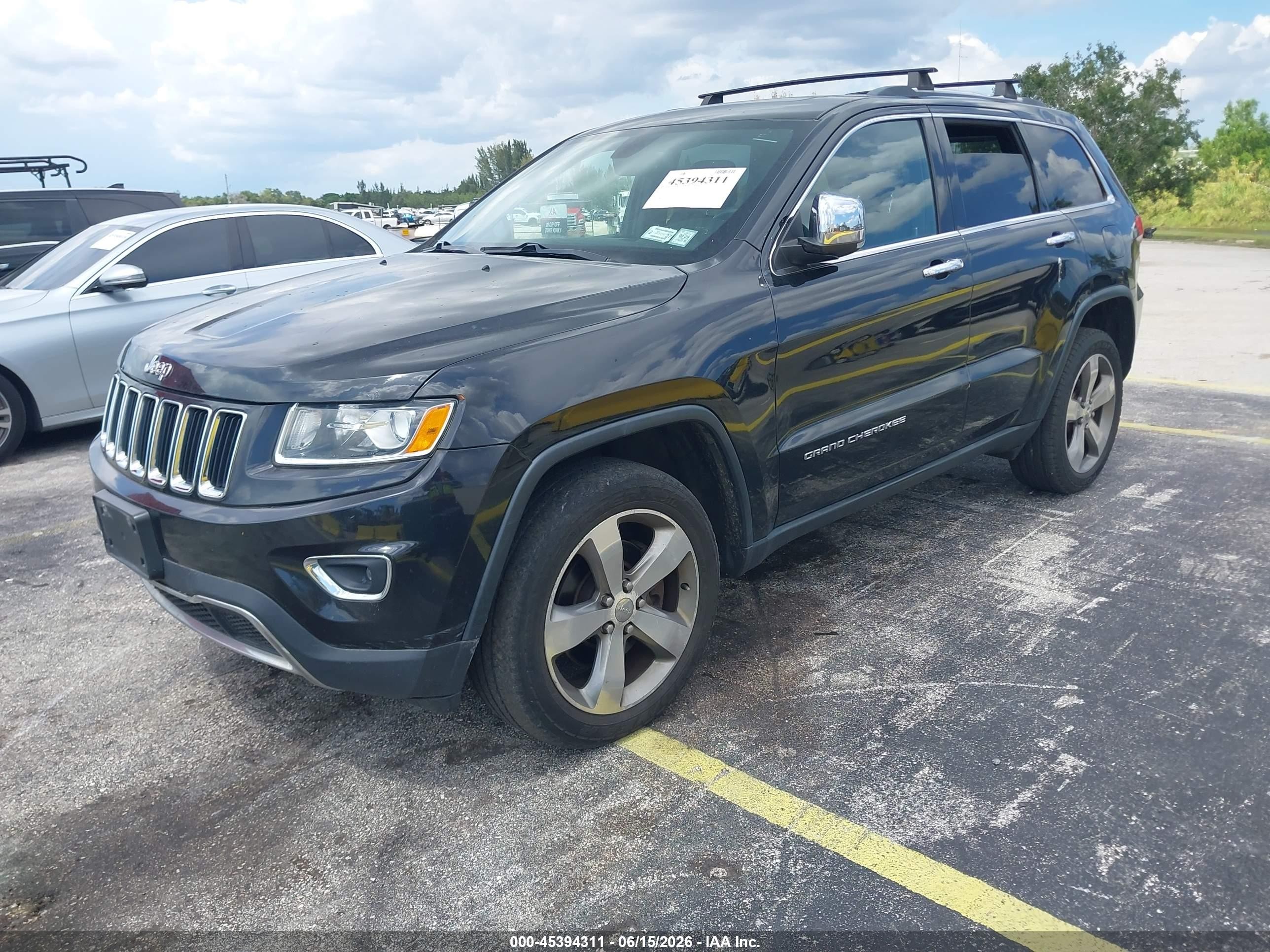 2014 Jeep Grand Cherokee Limited Black vin: 1C4RJFBT7EC121919