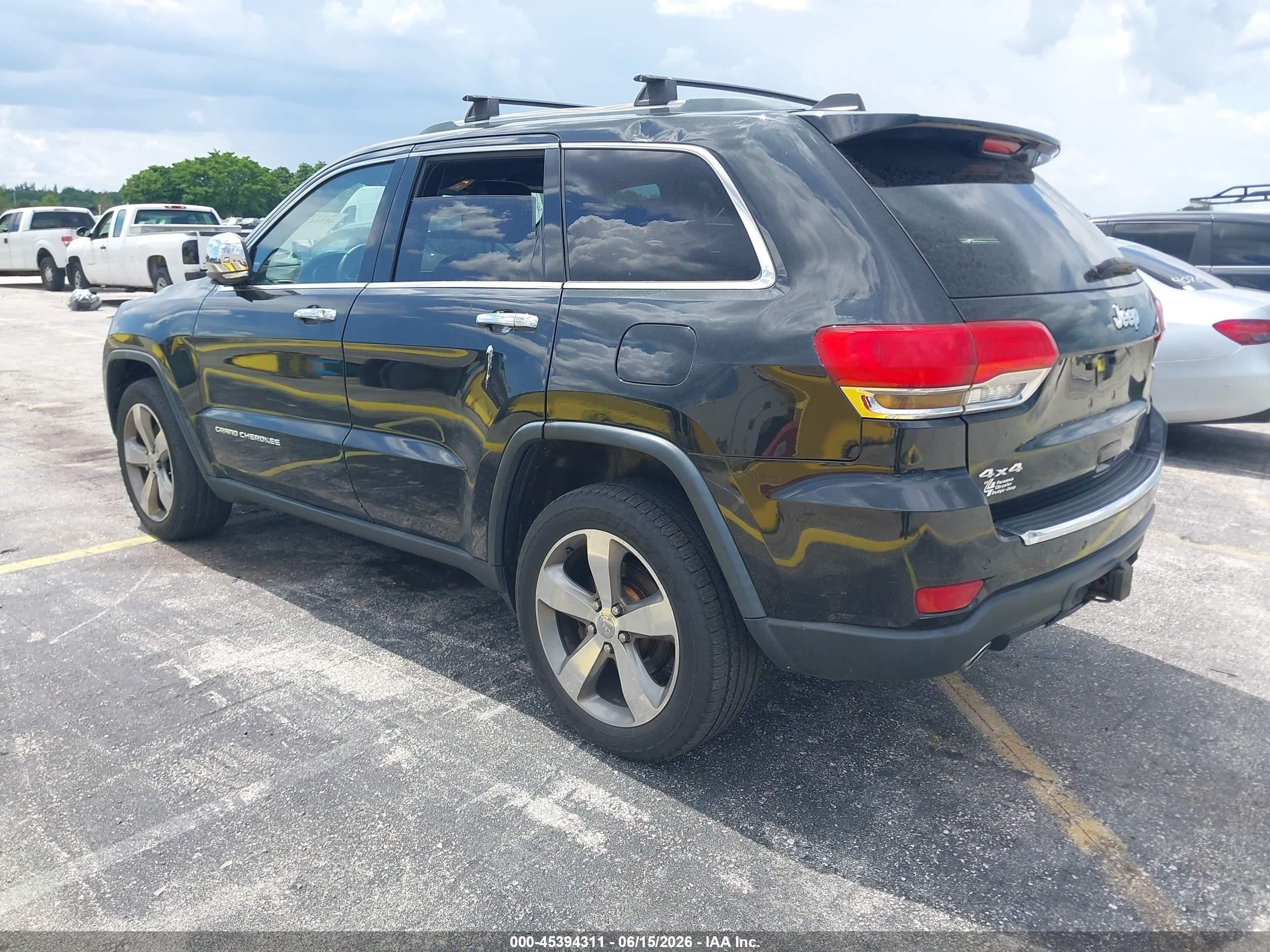 2014 Jeep Grand Cherokee Limited Black vin: 1C4RJFBT7EC121919