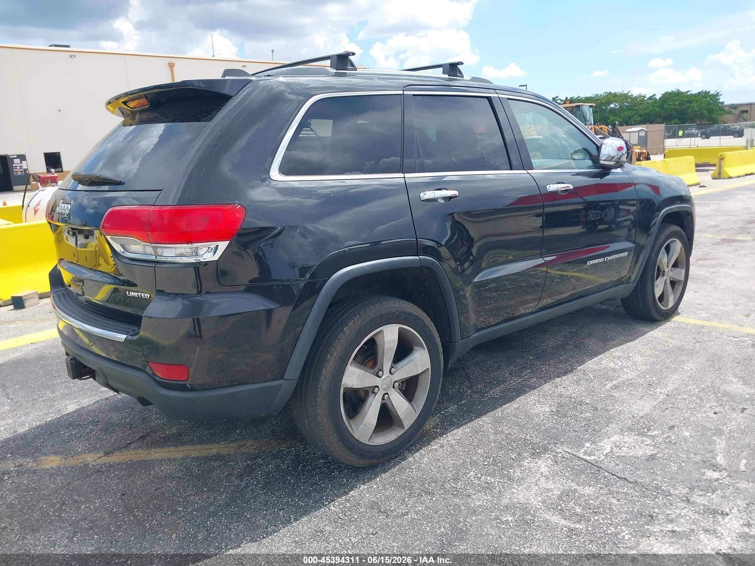 2014 Jeep Grand Cherokee Limited Black vin: 1C4RJFBT7EC121919