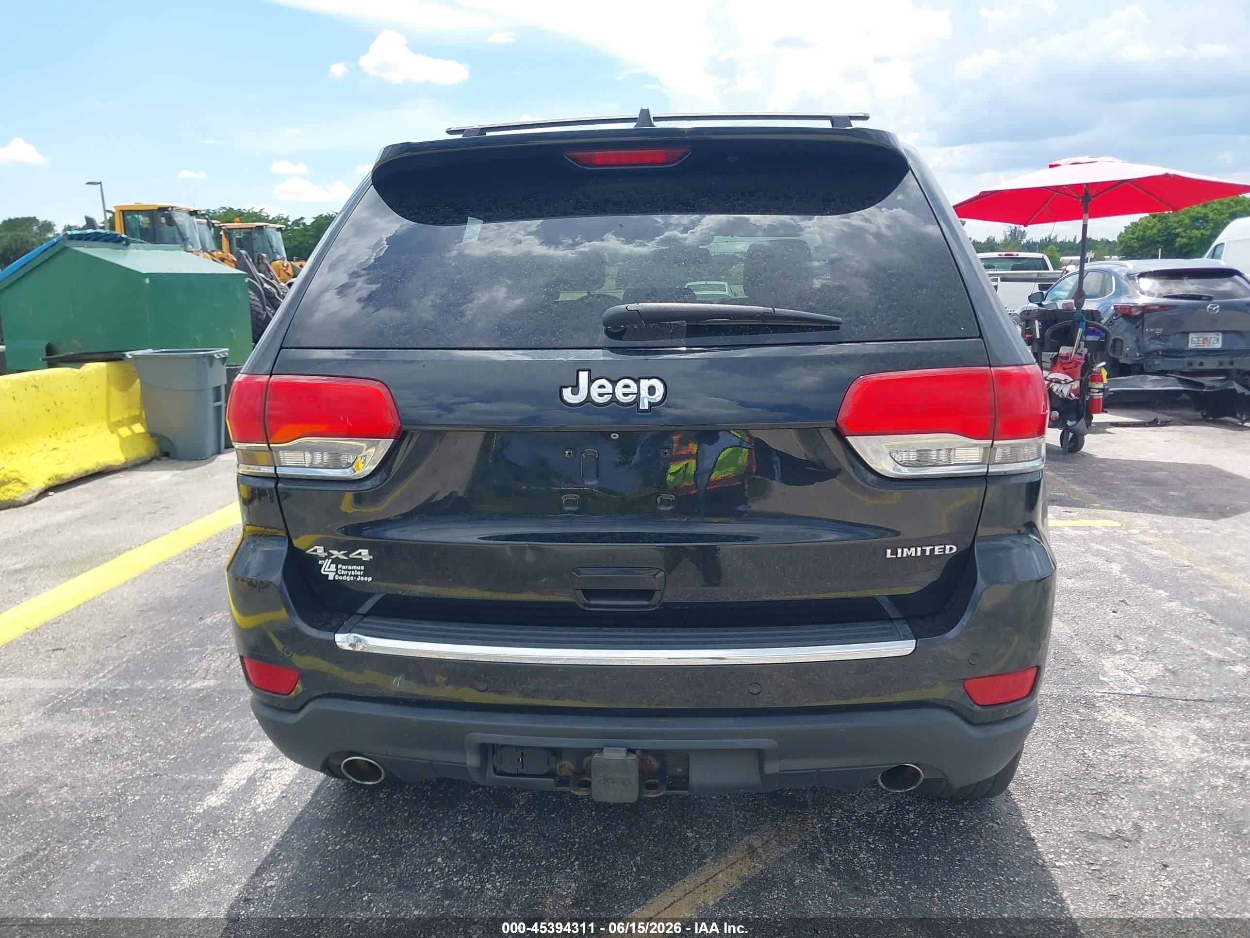 2014 Jeep Grand Cherokee Limited Black vin: 1C4RJFBT7EC121919