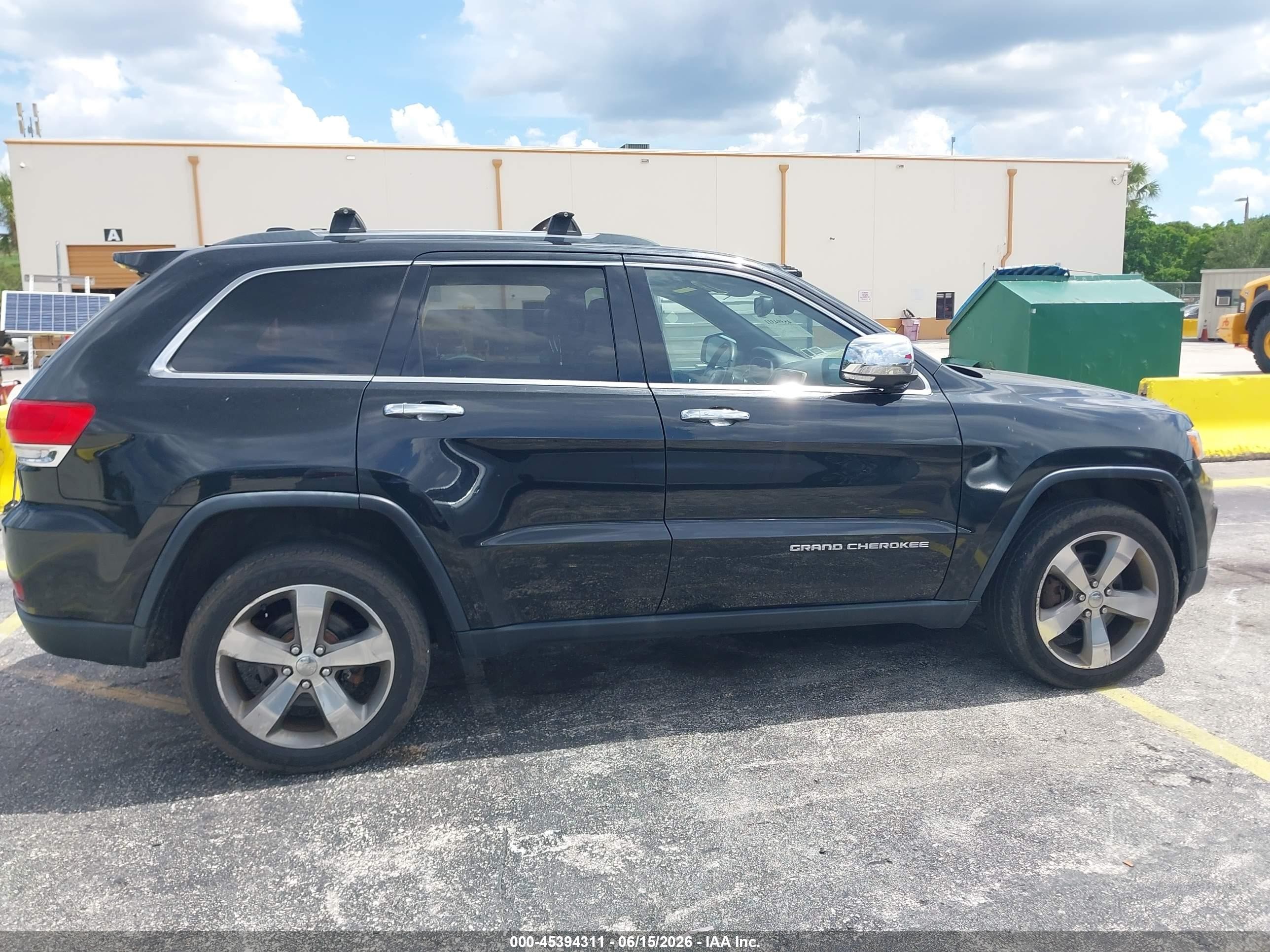 2014 Jeep Grand Cherokee Limited Black vin: 1C4RJFBT7EC121919