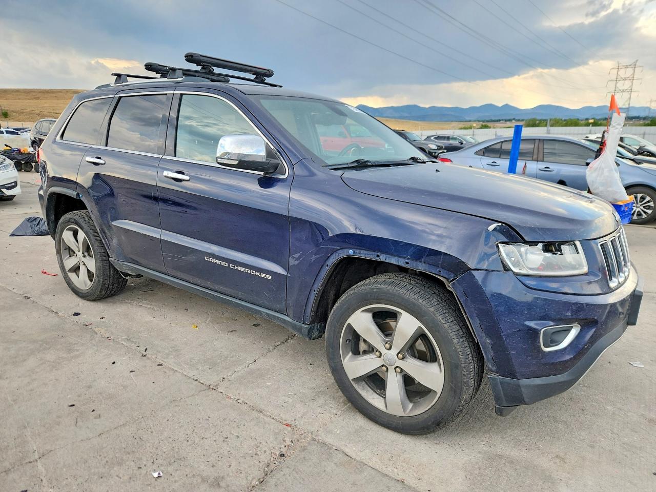 2014 Jeep Grand Cherokee Limited Blue vin: 1C4RJFBT7EC127932