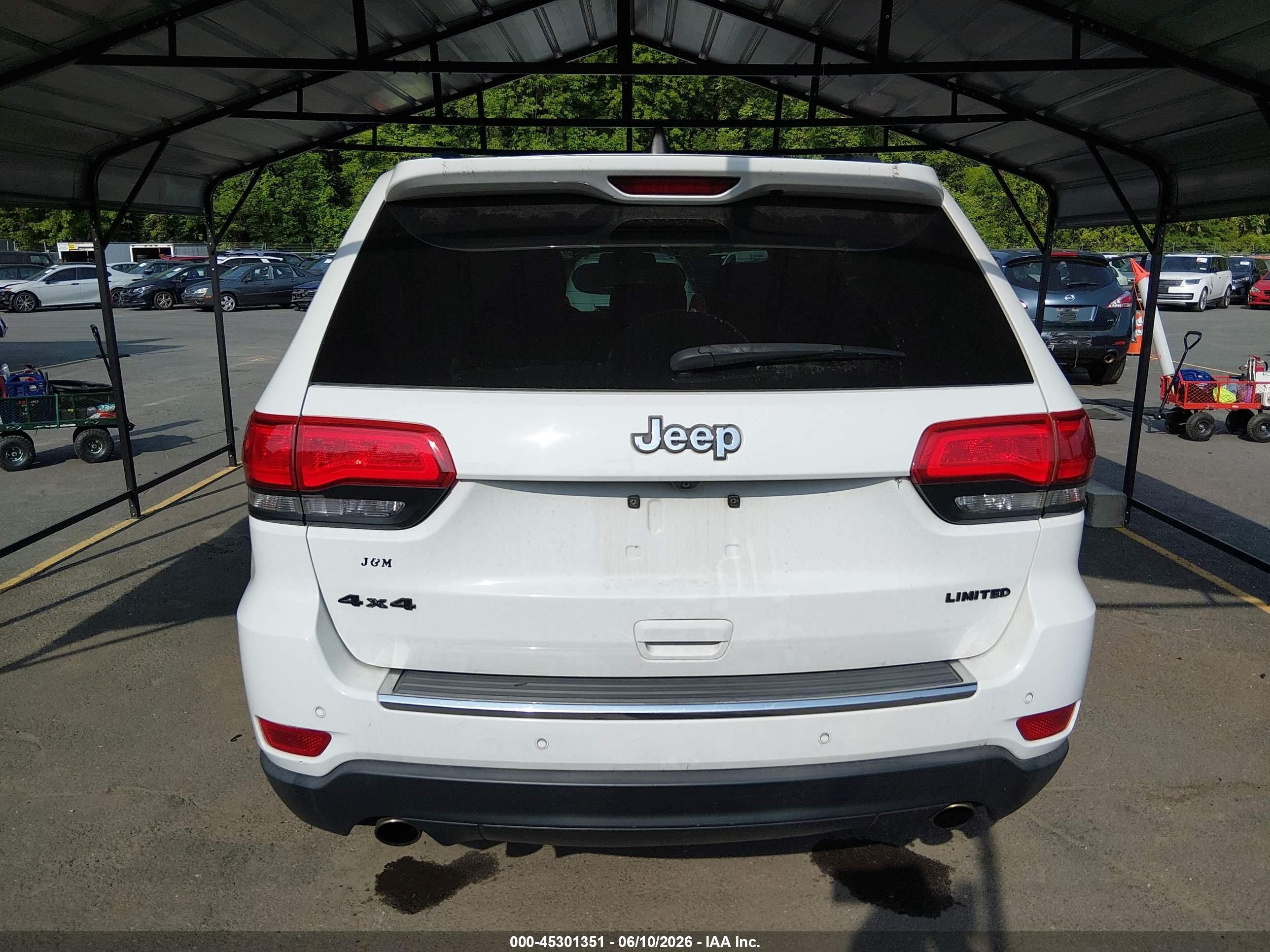 2014 Jeep Grand Cherokee Limited White vin: 1C4RJFBT7EC142446