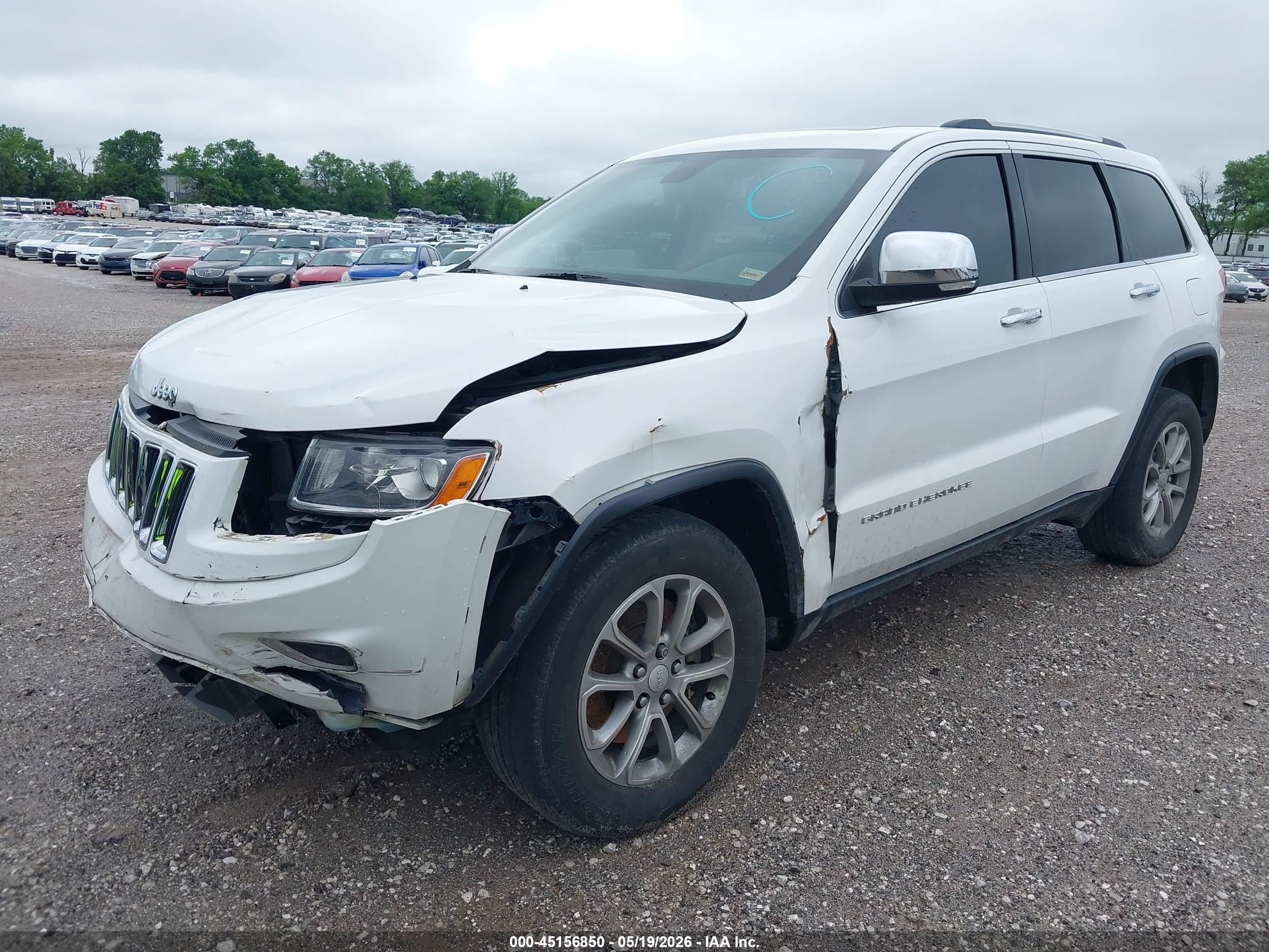 2014 Jeep Grand Cherokee Limited White vin: 1C4RJFBT7EC241073