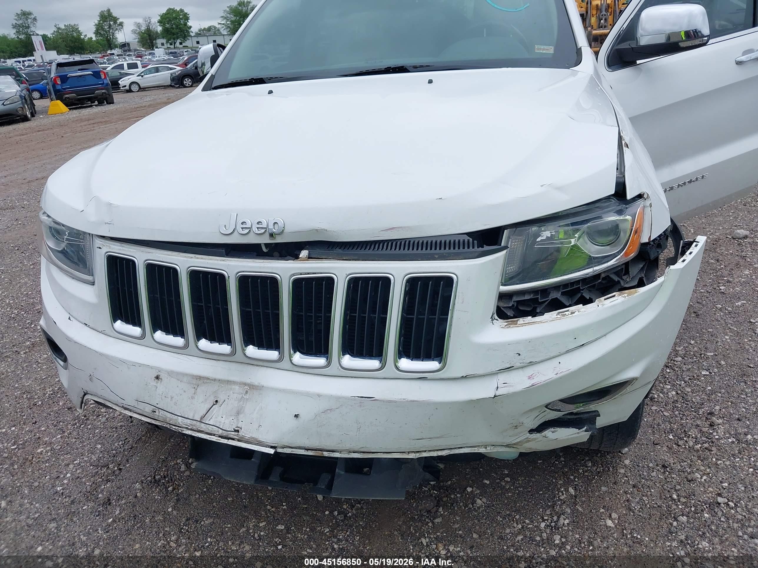 2014 Jeep Grand Cherokee Limited White vin: 1C4RJFBT7EC241073