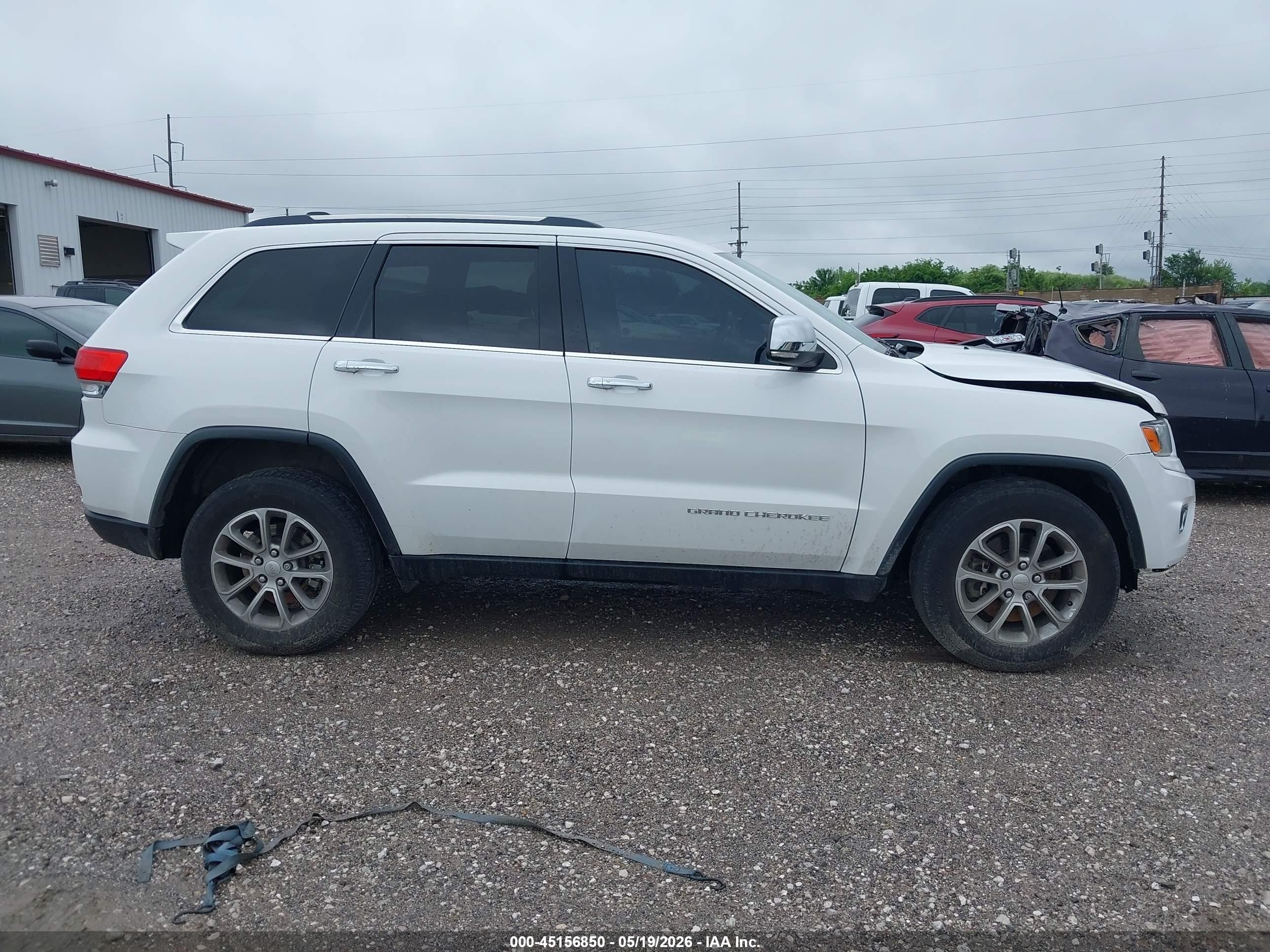 2014 Jeep Grand Cherokee Limited White vin: 1C4RJFBT7EC241073