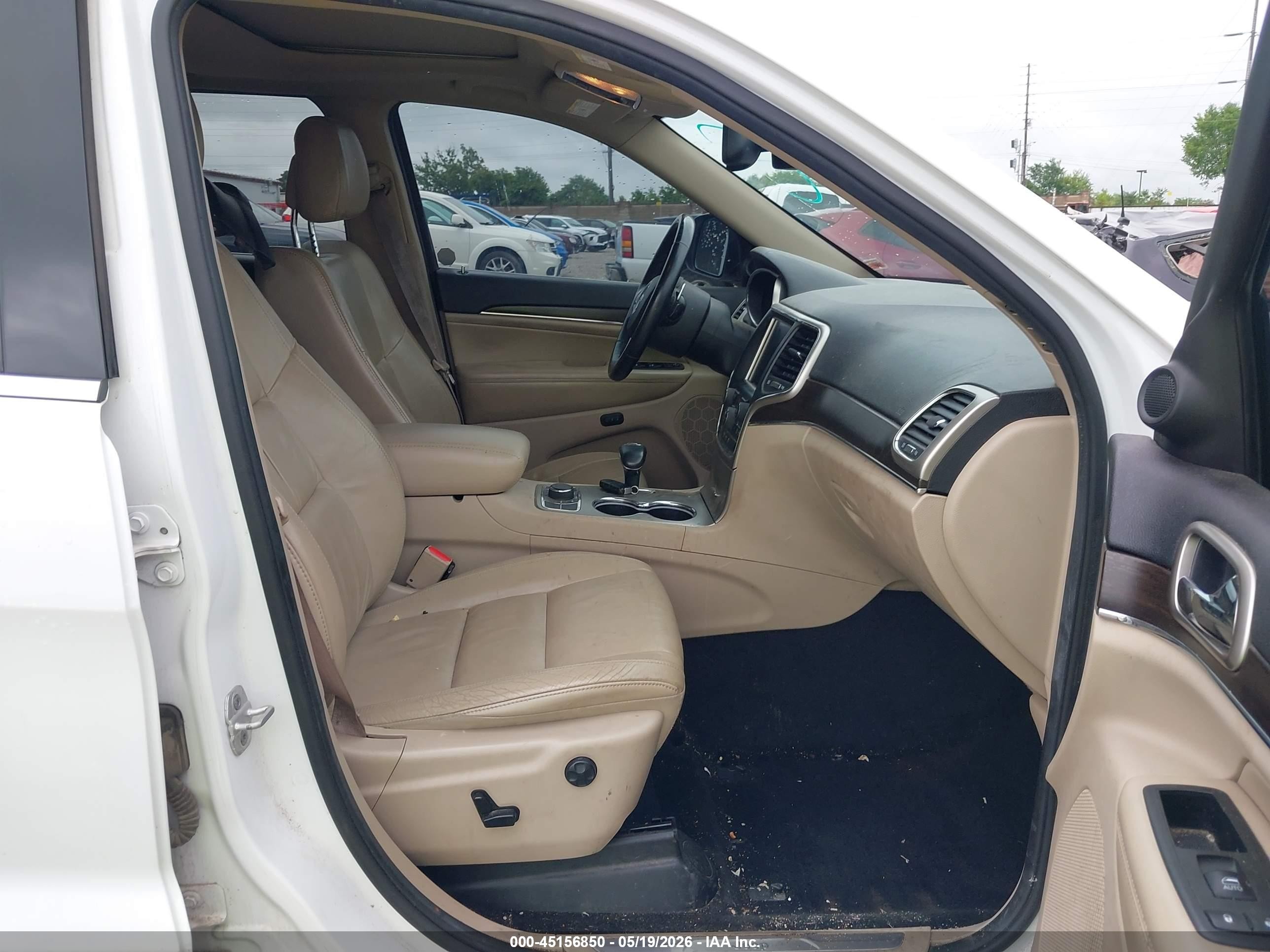 2014 Jeep Grand Cherokee Limited White vin: 1C4RJFBT7EC241073
