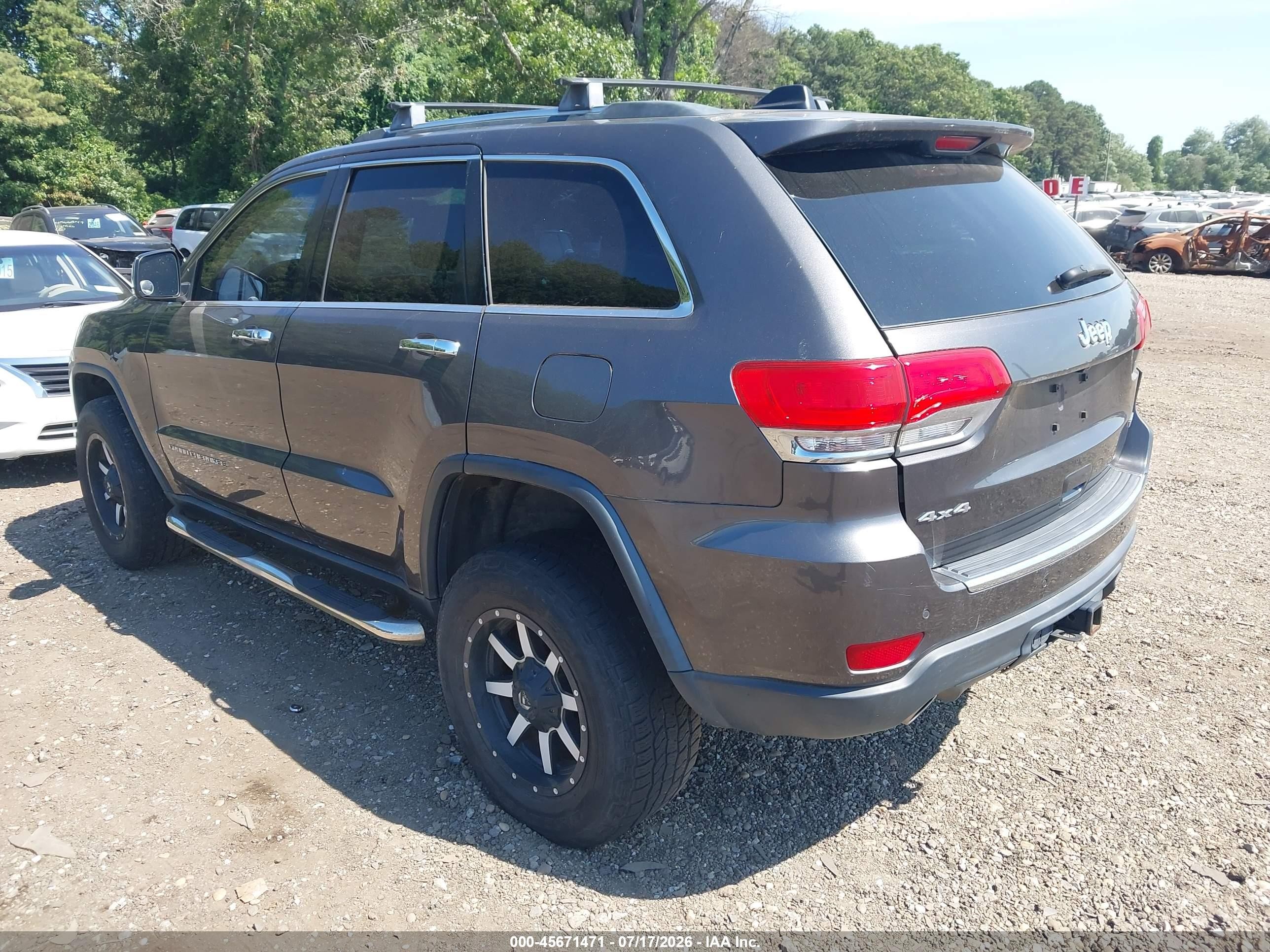 2014 Jeep Grand Cherokee Limited Gray vin: 1C4RJFBT7EC375727
