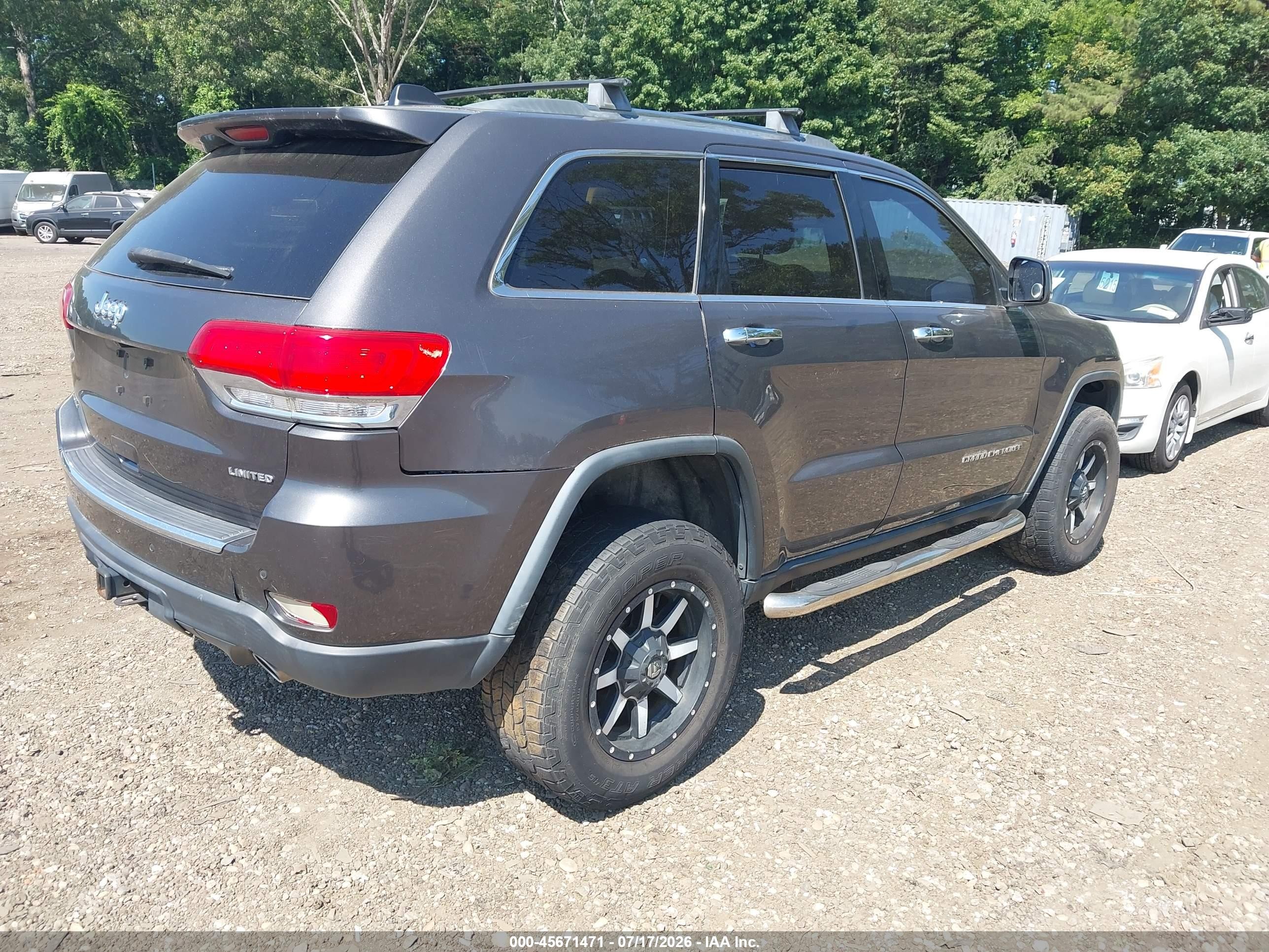 2014 Jeep Grand Cherokee Limited Gray vin: 1C4RJFBT7EC375727