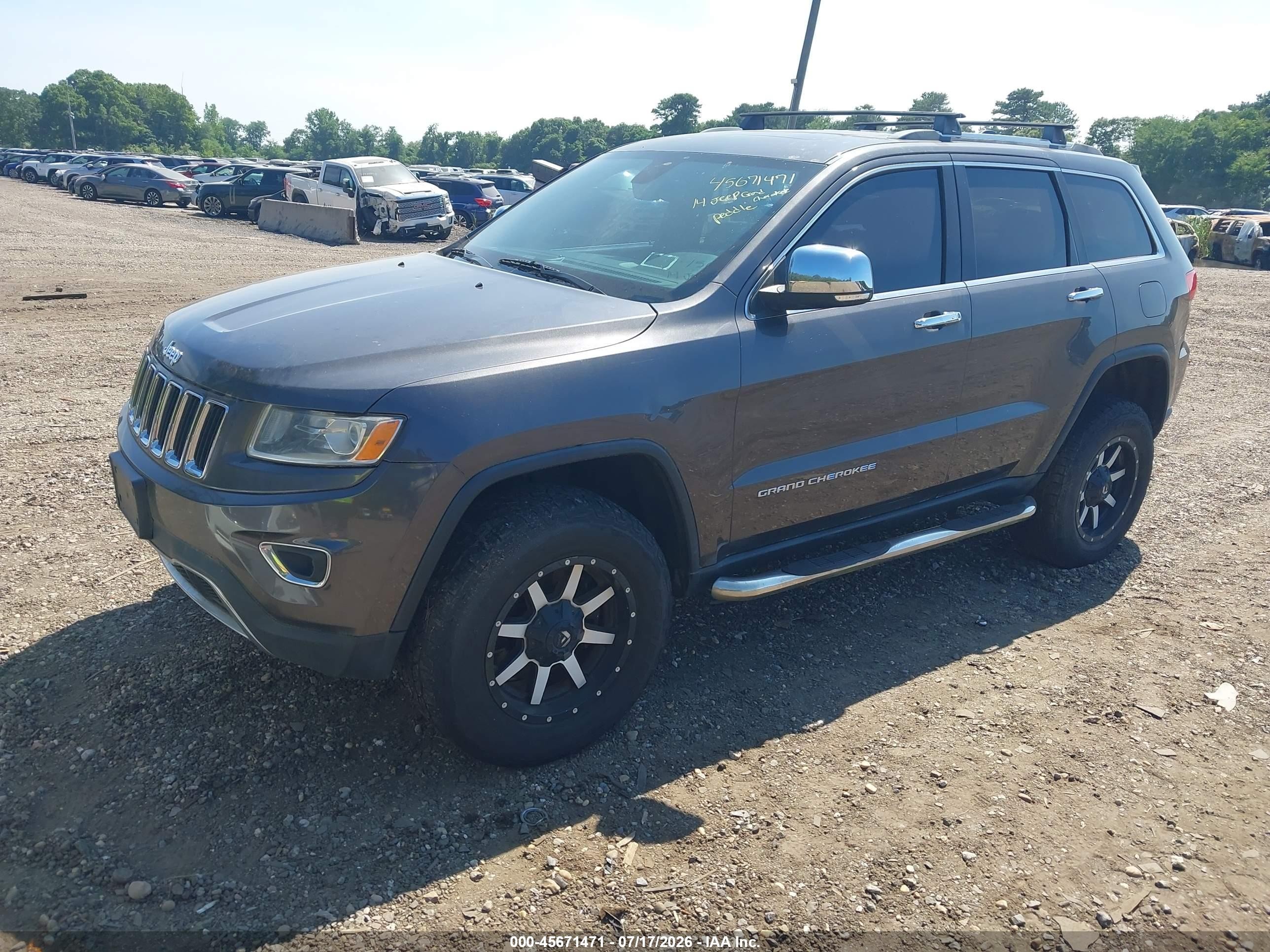 2014 Jeep Grand Cherokee Limited Gray vin: 1C4RJFBT7EC375727