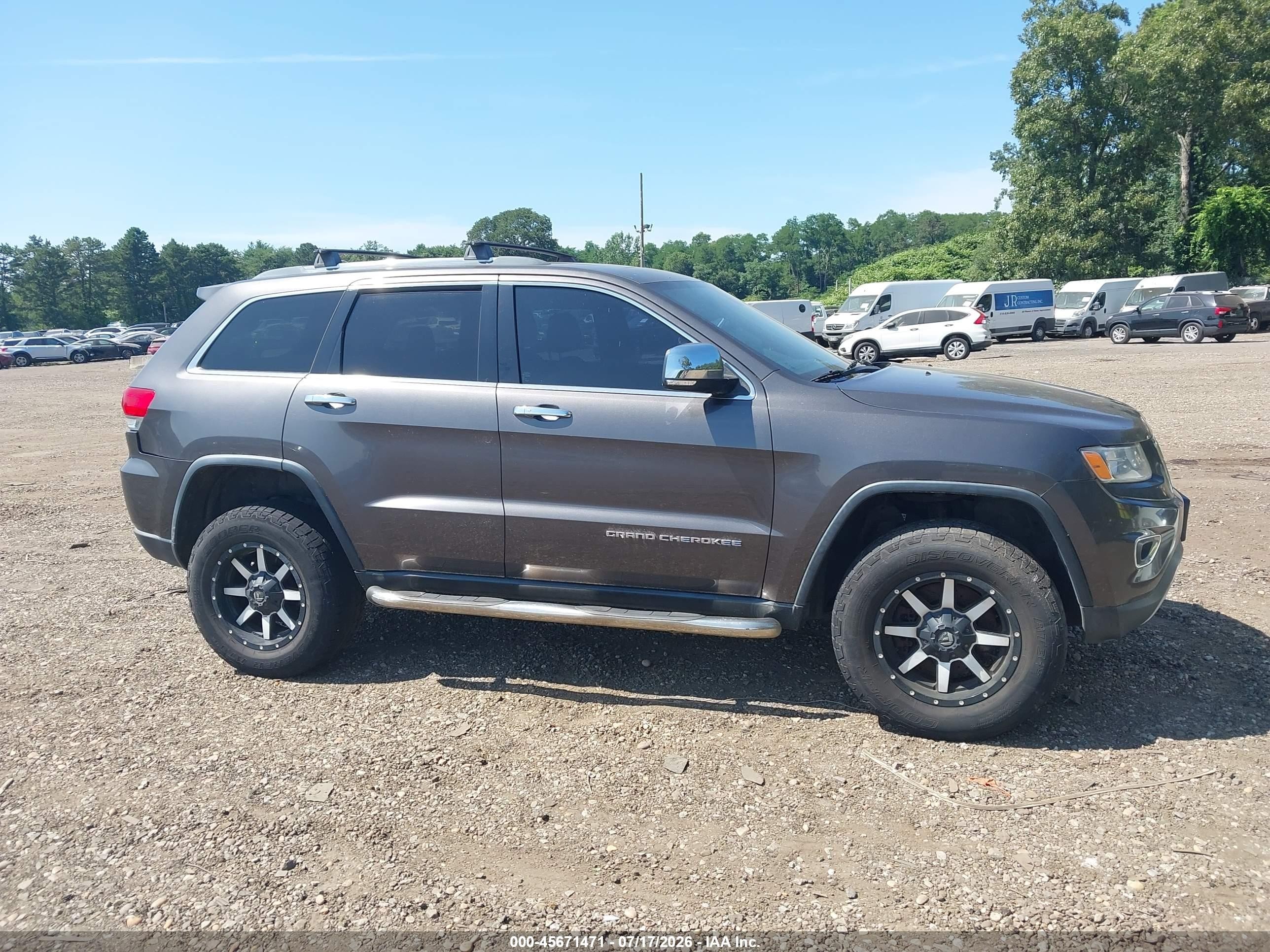 2014 Jeep Grand Cherokee Limited Gray vin: 1C4RJFBT7EC375727