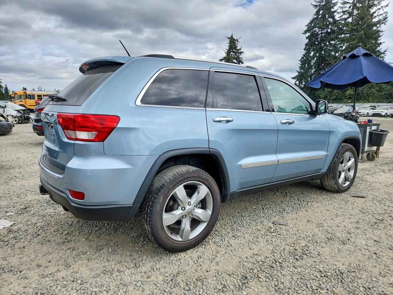 2012 Jeep Grand Cherokee Limited Blue vin: 1C4RJFBT8CC234730
