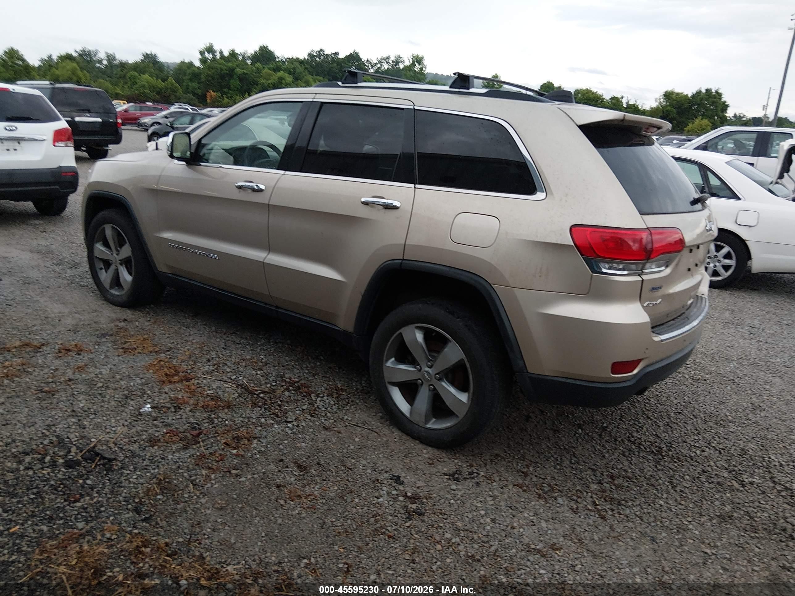 2014 Jeep Grand Cherokee Limited Champagne vin: 1C4RJFBT8EC178789