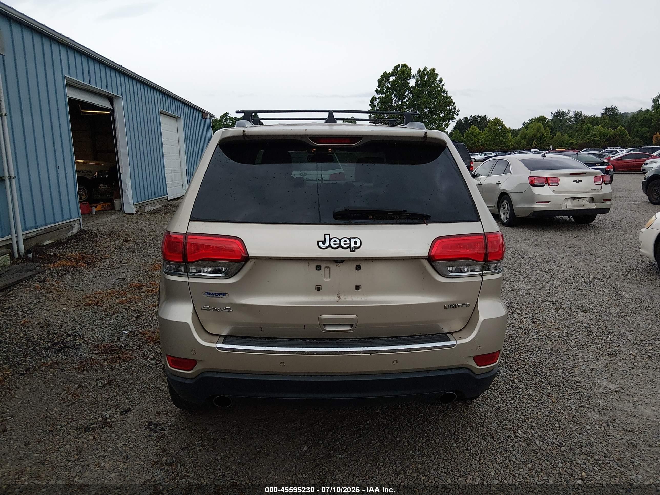 2014 Jeep Grand Cherokee Limited Champagne vin: 1C4RJFBT8EC178789